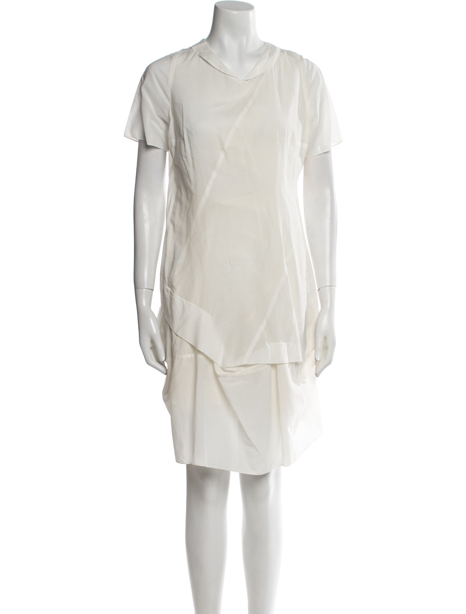 Morgane Le Fay Scoop Neck Mini Dress