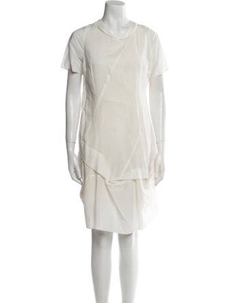 Morgane Le Fay Scoop Neck Mini Dress