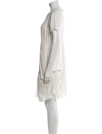 Morgane Le Fay Scoop Neck Mini Dress