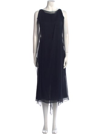 Morgane Le Fay Silk Midi Length Dress