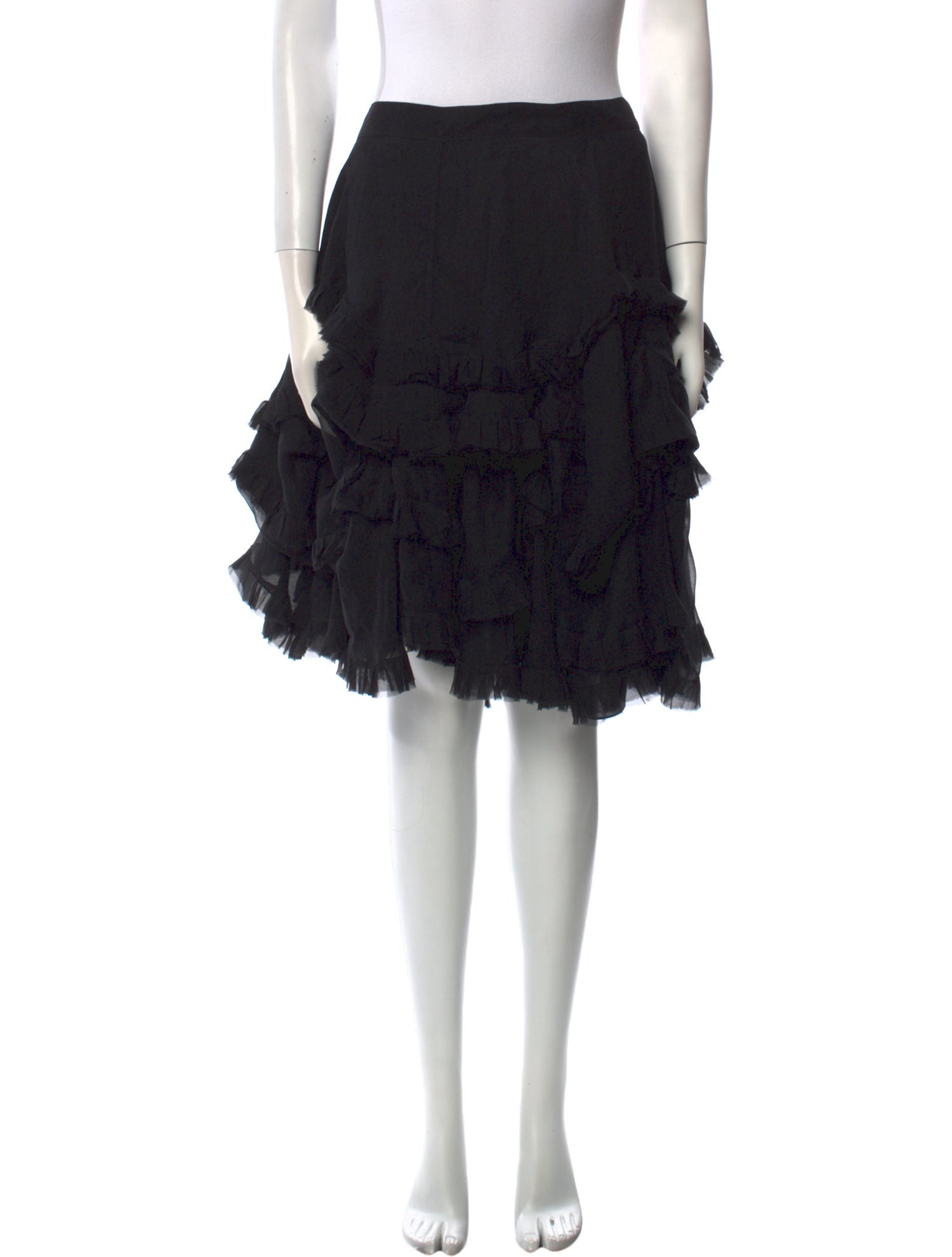 Morgane Le Fay Silk Knee-Length Skirt