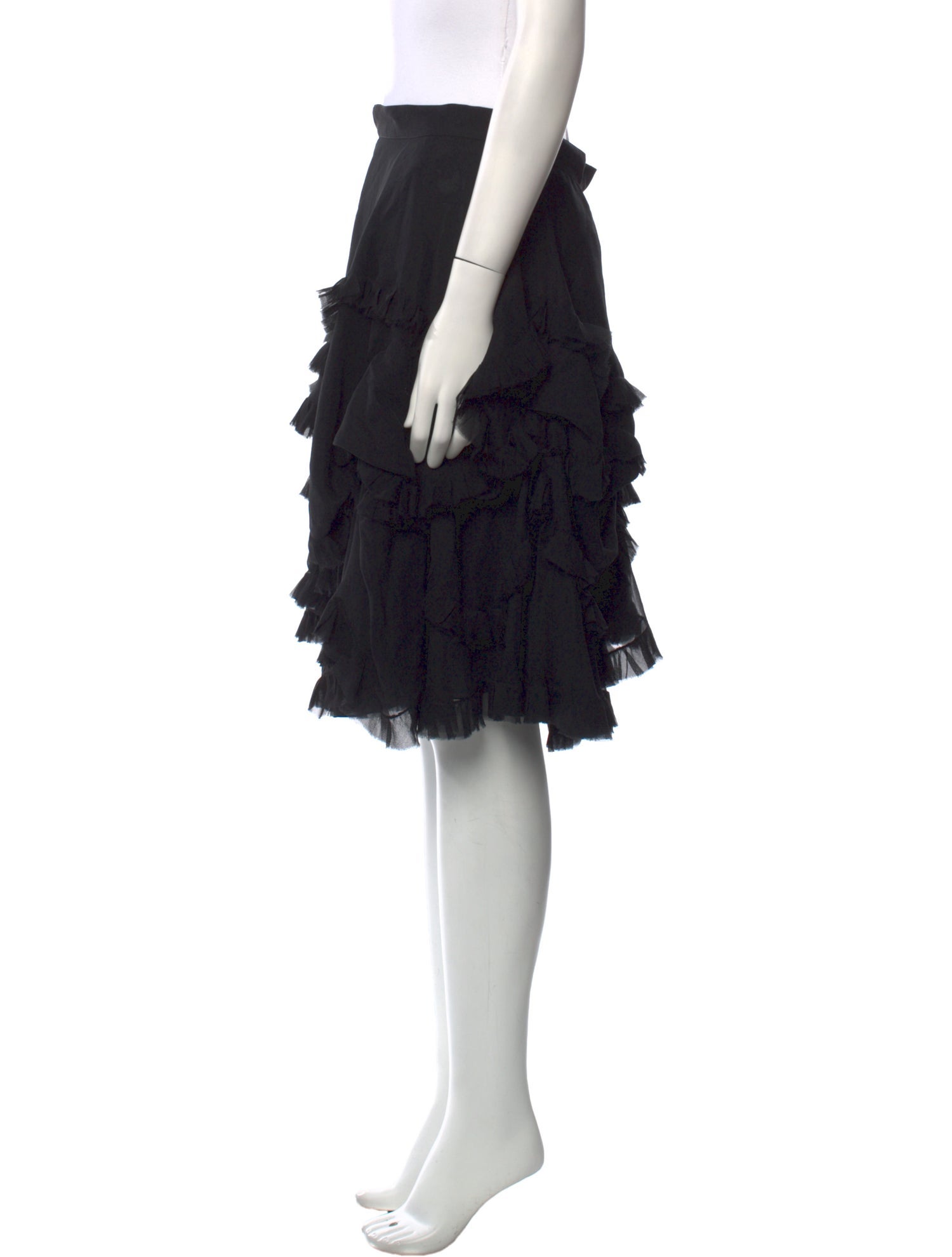 Morgane Le Fay Silk Knee-Length Skirt