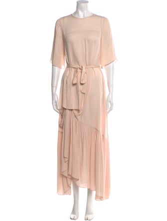 Morgane Le Fay Crew Neck Long Dress