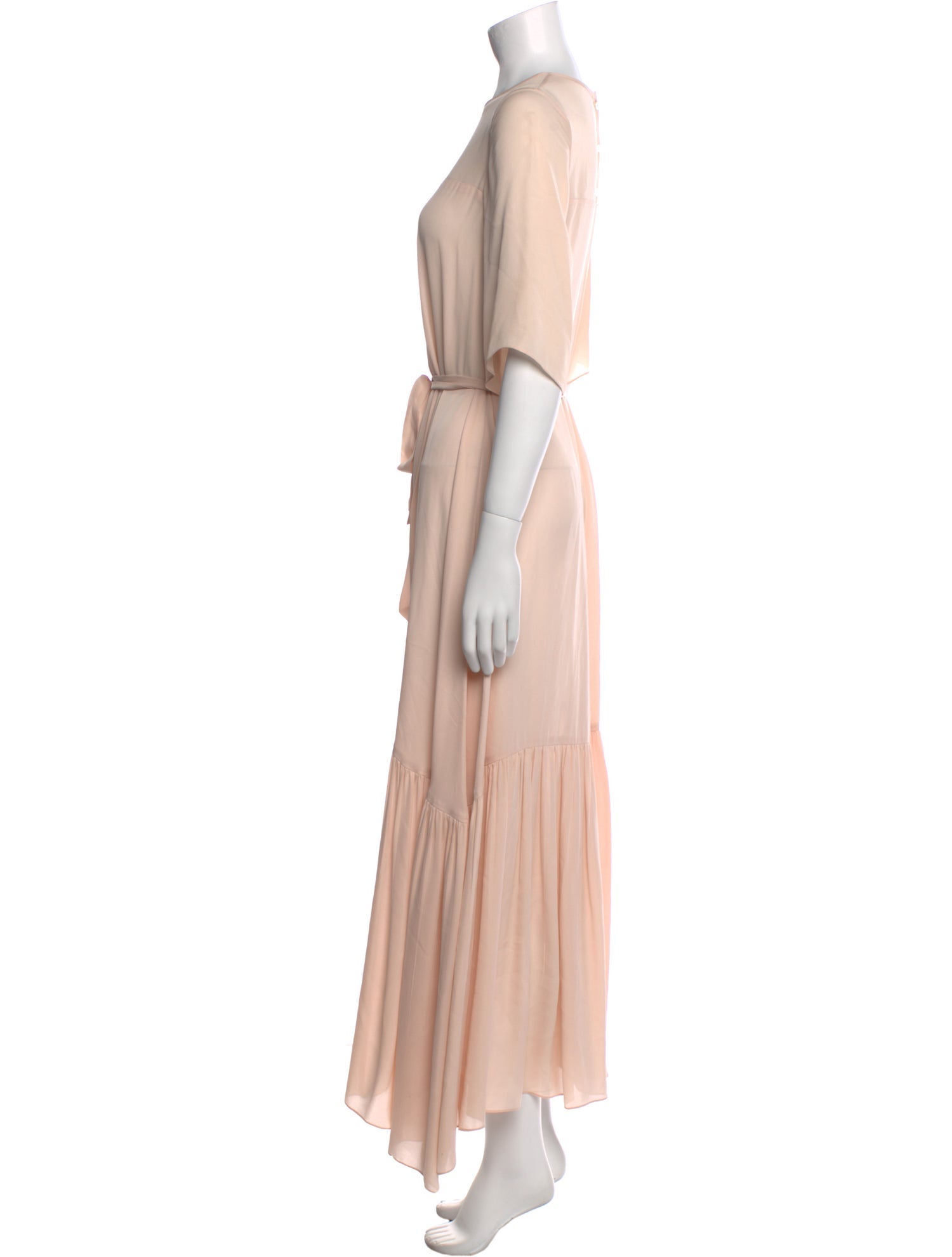 Morgane Le Fay Crew Neck Long Dress