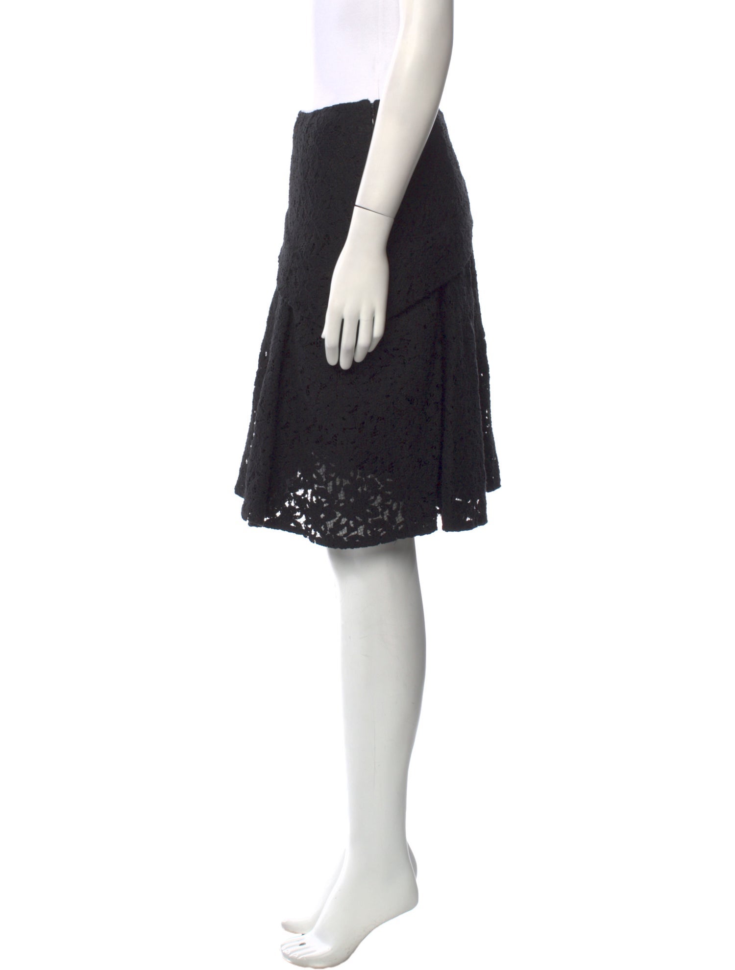 Morgane Le Fay Silk Knee-Length Skirt