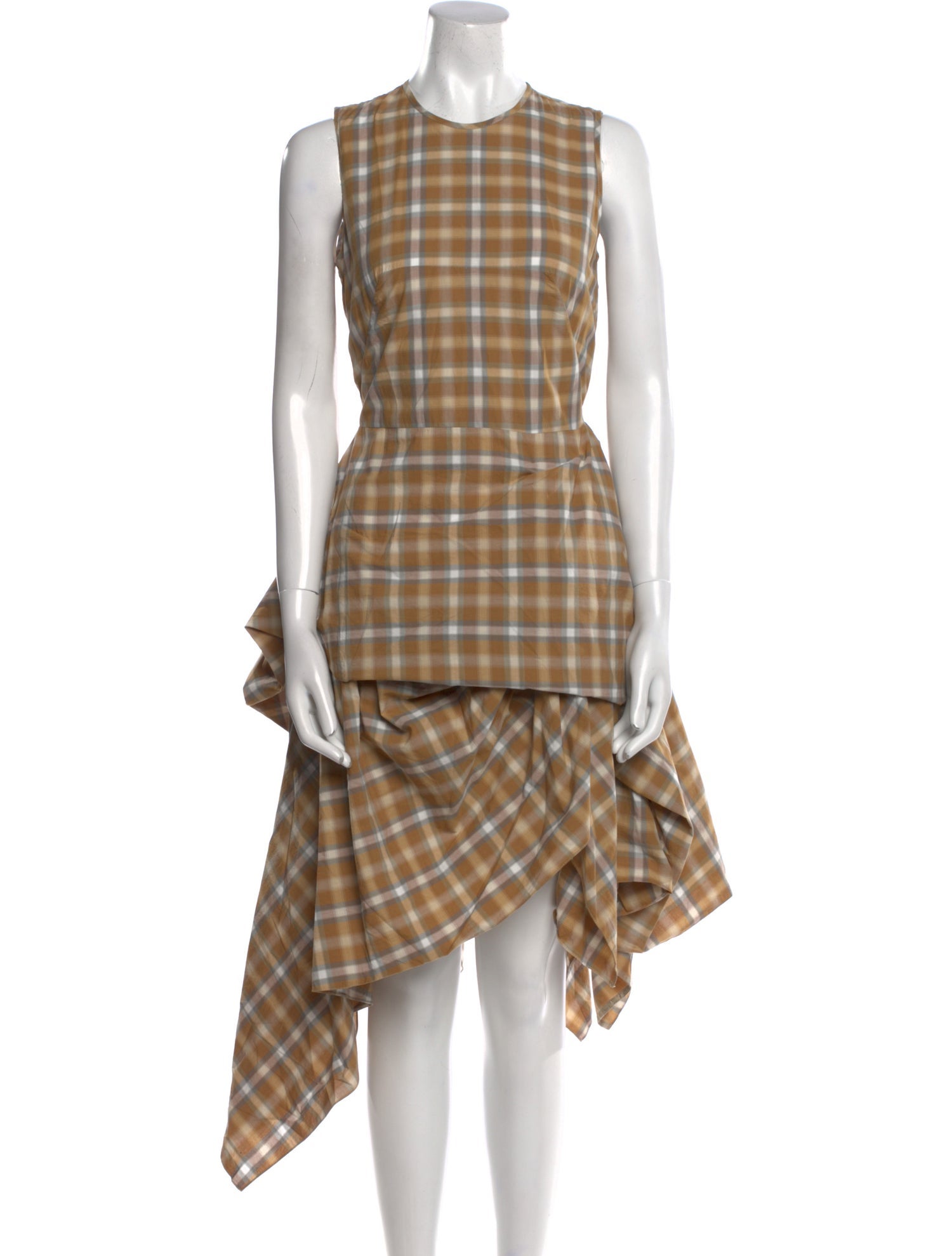 Morgane Le Fay Plaid Print Long Dress