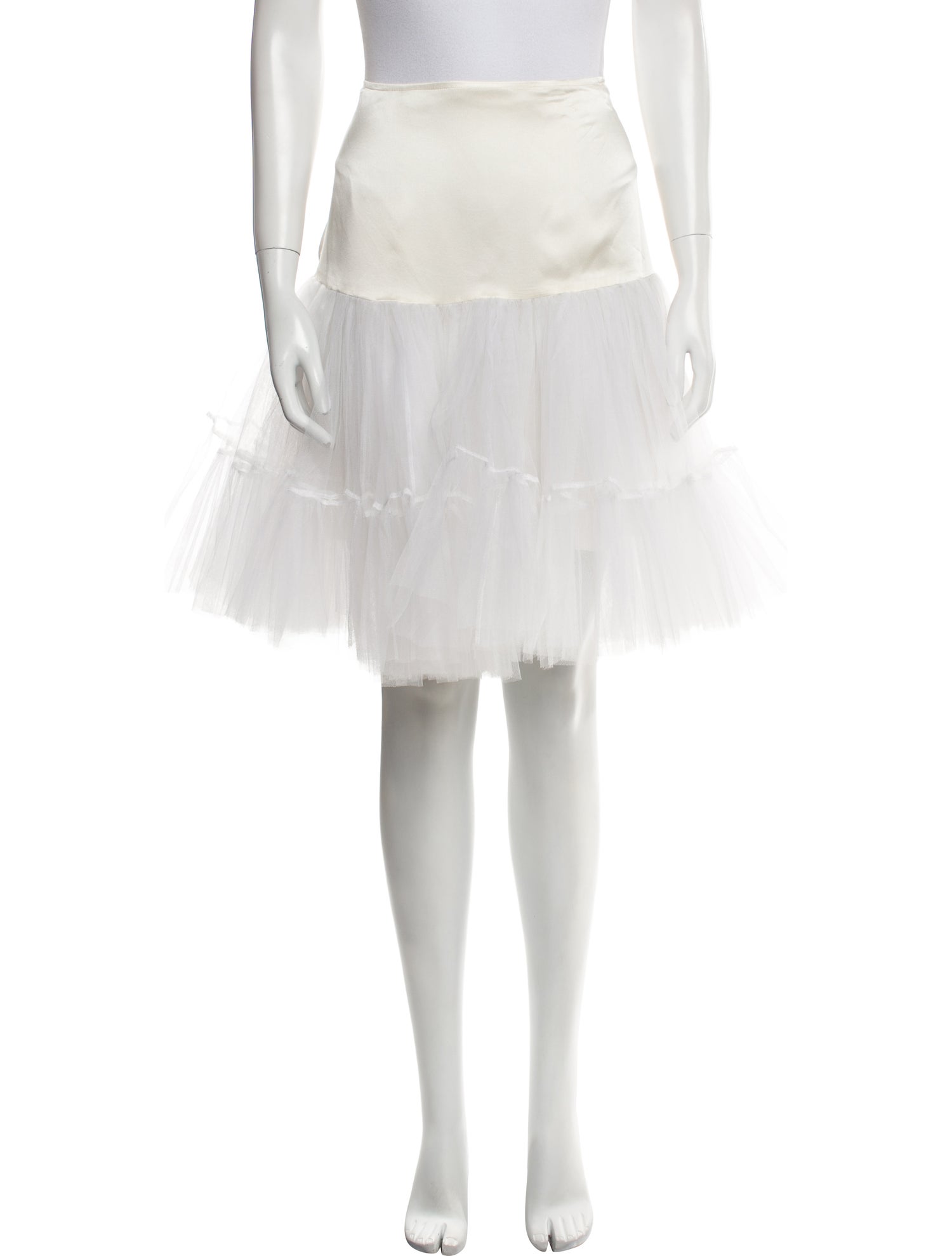 Morgane Le Fay Silk Knee-Length Skirt