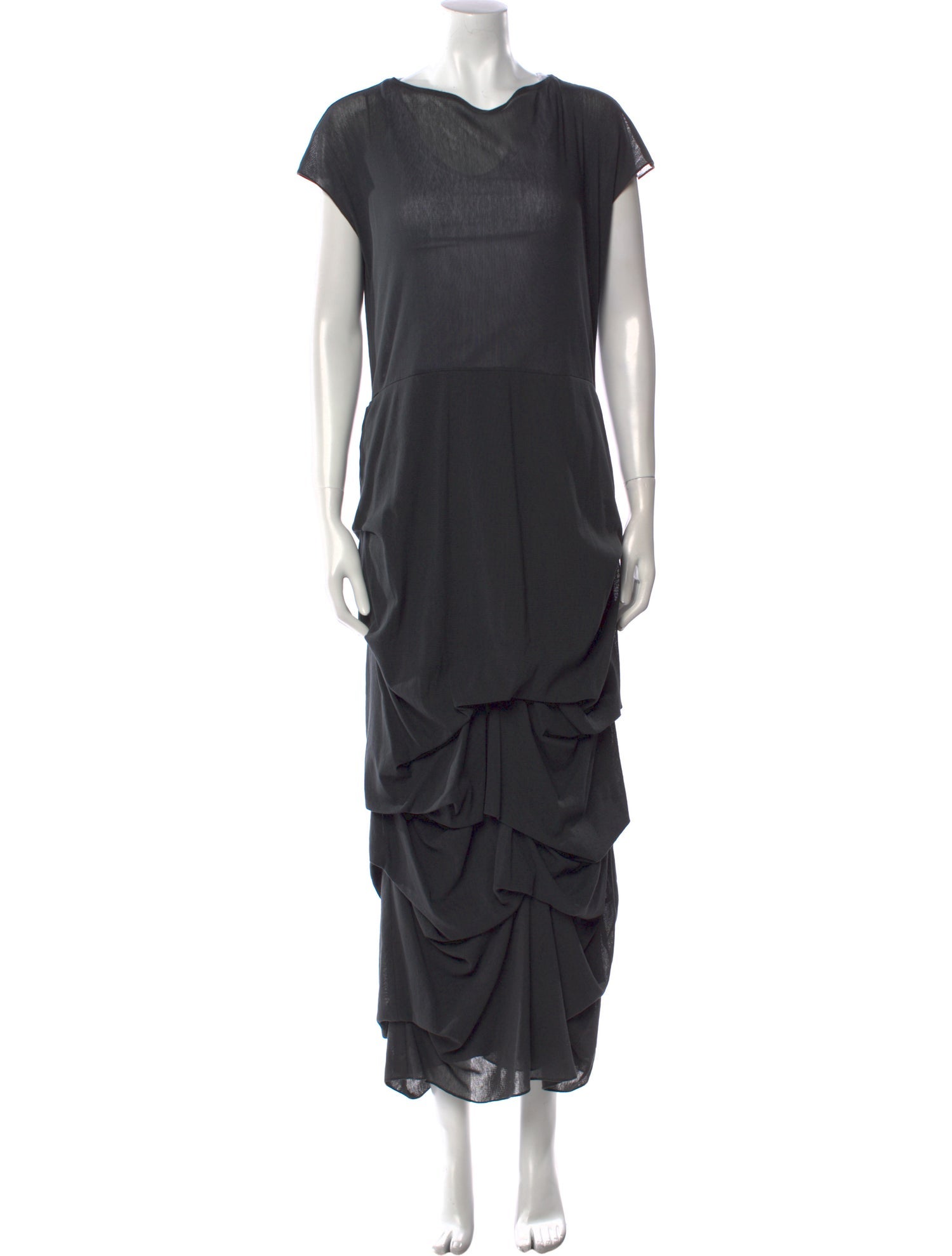 Morgane Le Fay Scoop Neck Long Dress