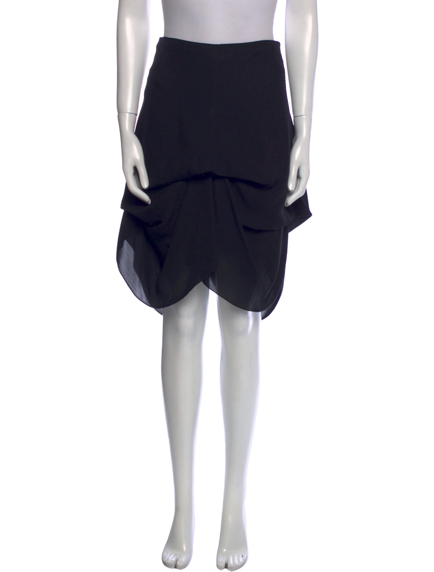 Morgane Le Fay Silk Knee-Length Skirt