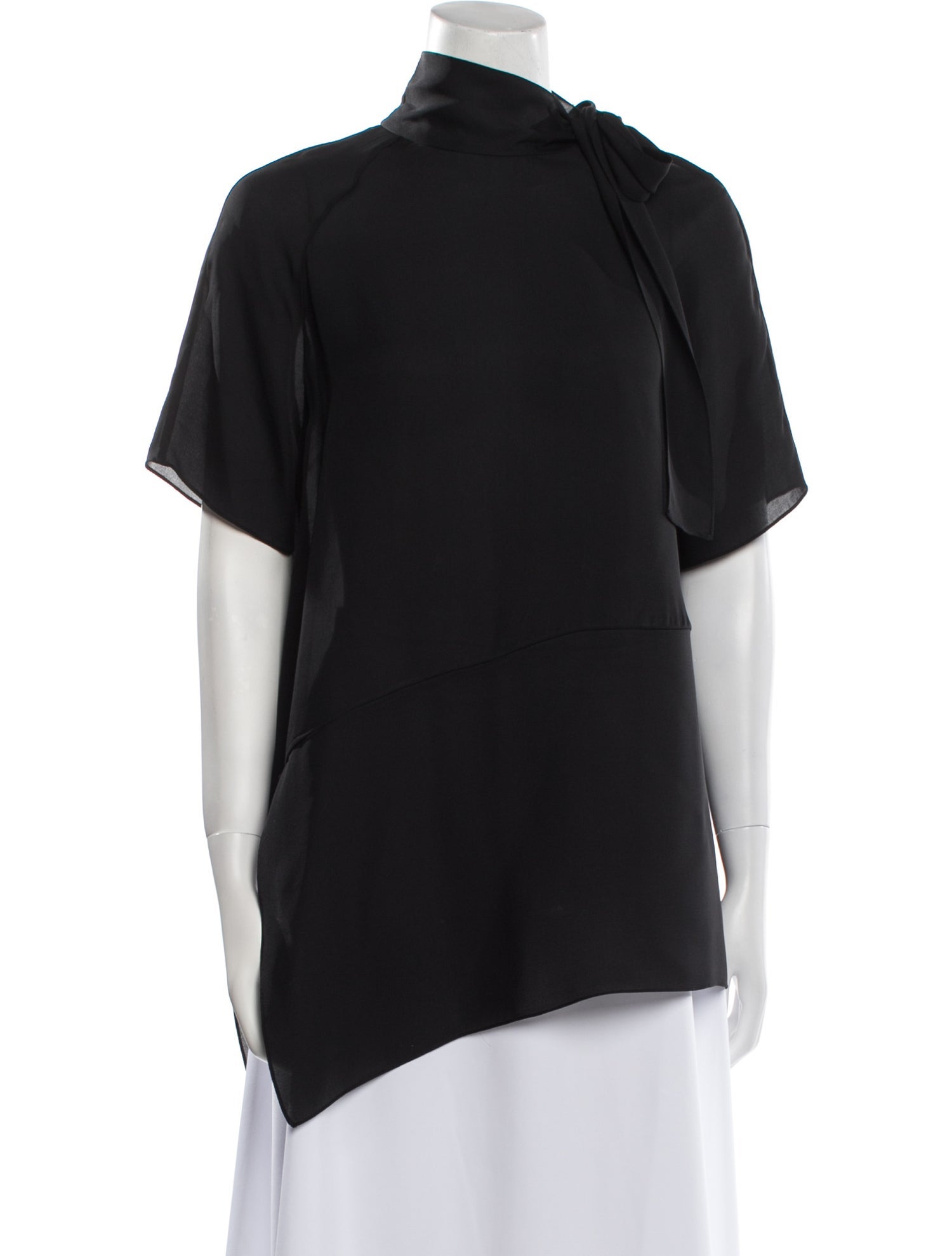 Morgane Le Fay Silk One-Shoulder Sweatshirt