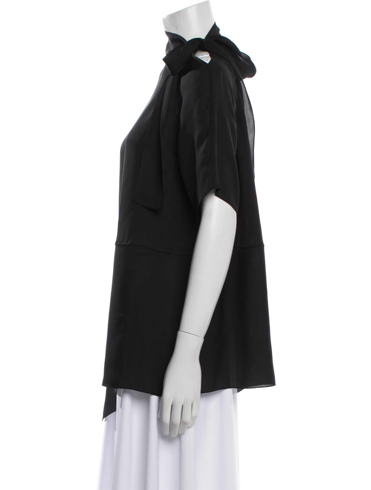 Morgane Le Fay Silk One-Shoulder Sweatshirt