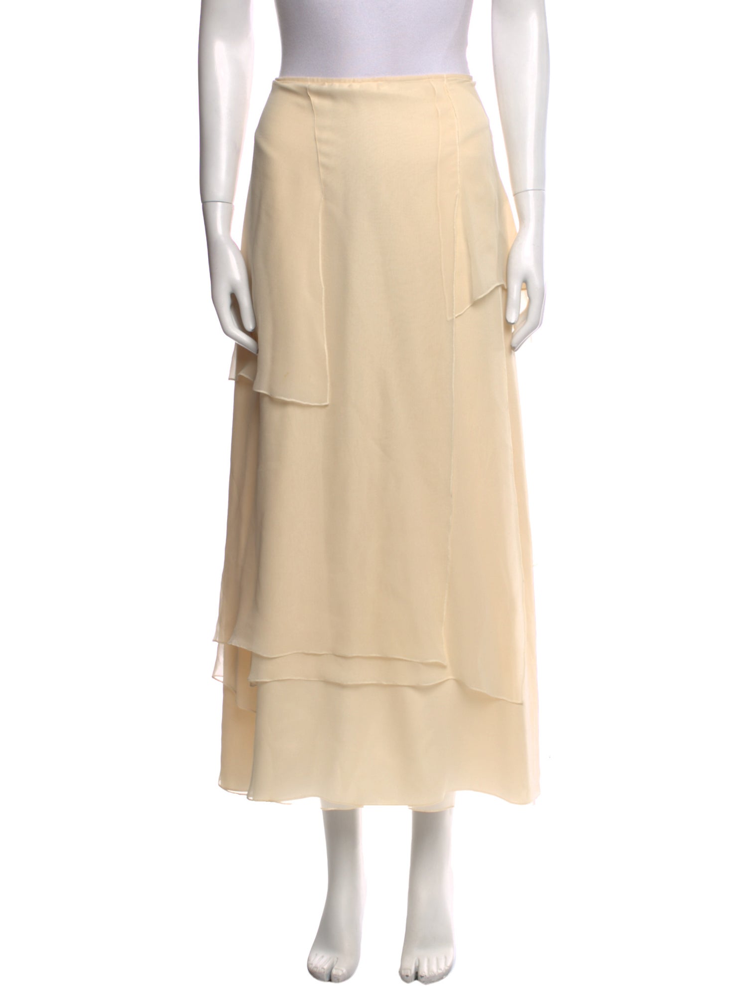 Morgane Le Fay Silk Midi Length Skirt