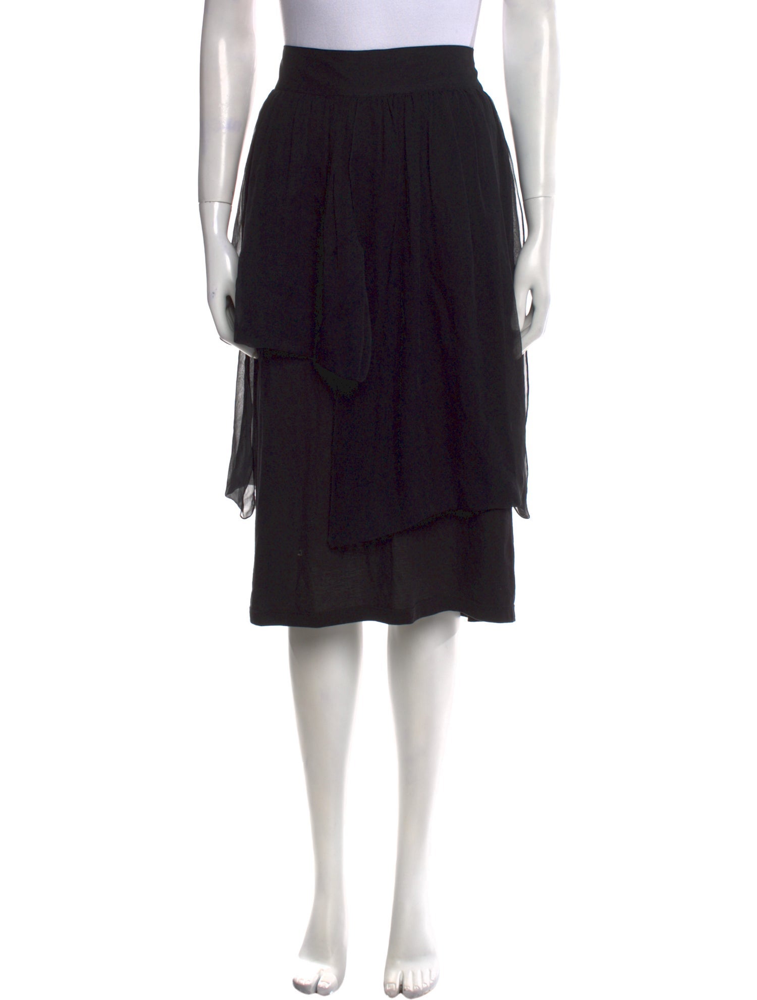 Morgane Le Fay Silk Knee-Length Skirt