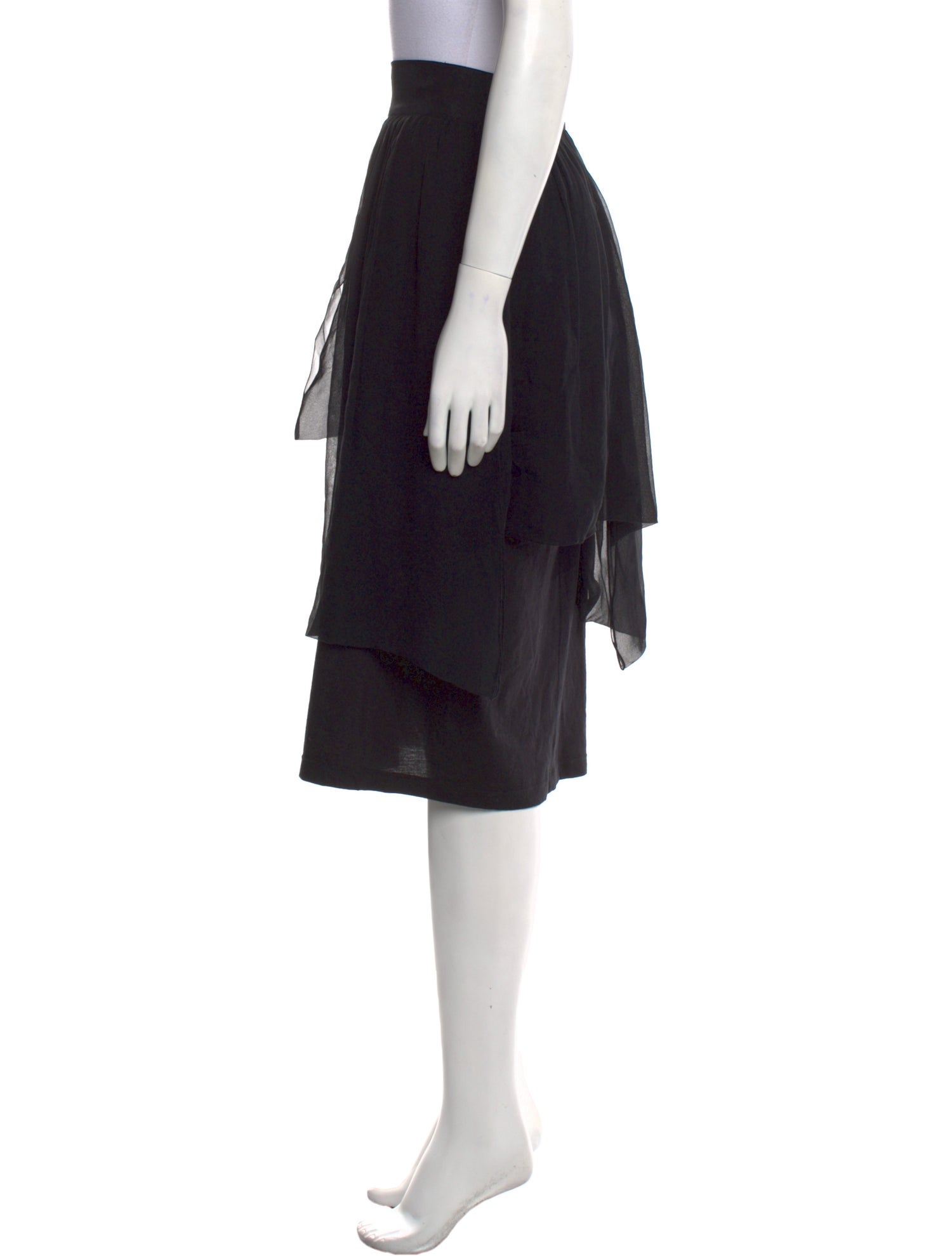 Morgane Le Fay Silk Knee-Length Skirt