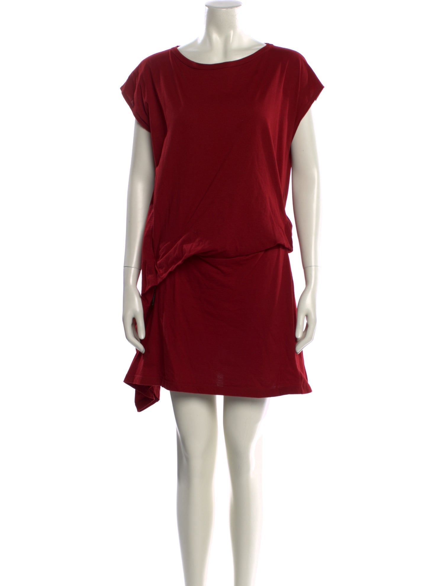 Morgane Le Fay Bateau Neckline Mini Dress