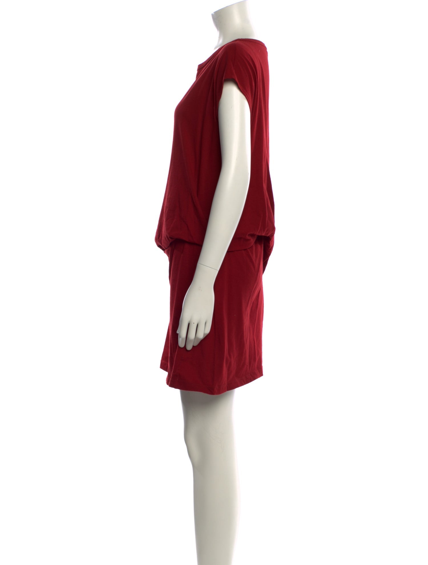 Morgane Le Fay Bateau Neckline Mini Dress