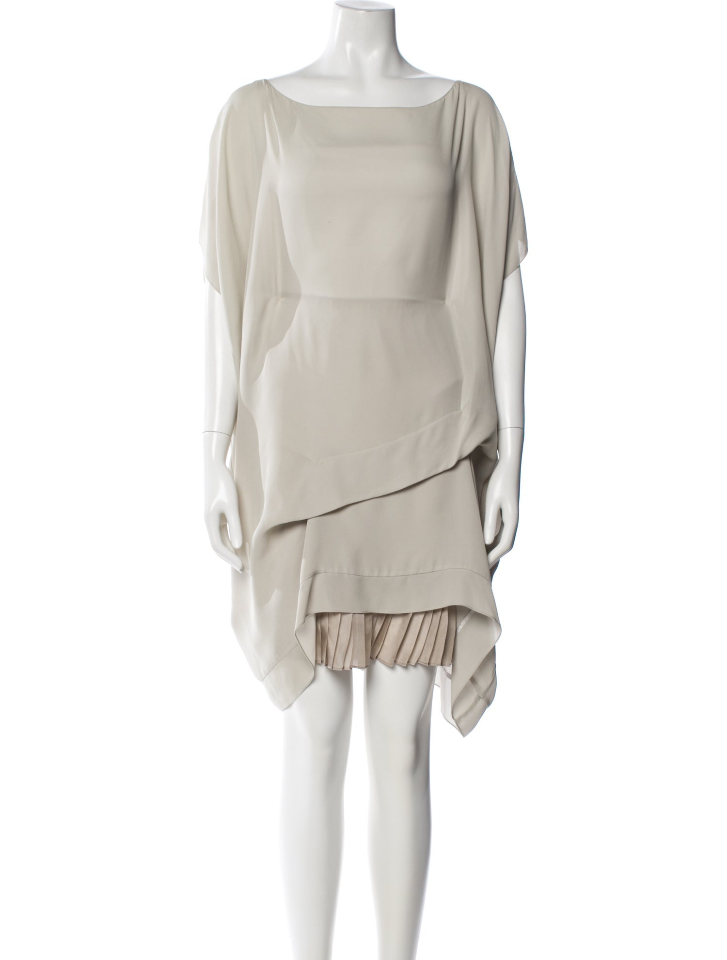 Morgane Le Fay Silk Pleated Accents Dress Set