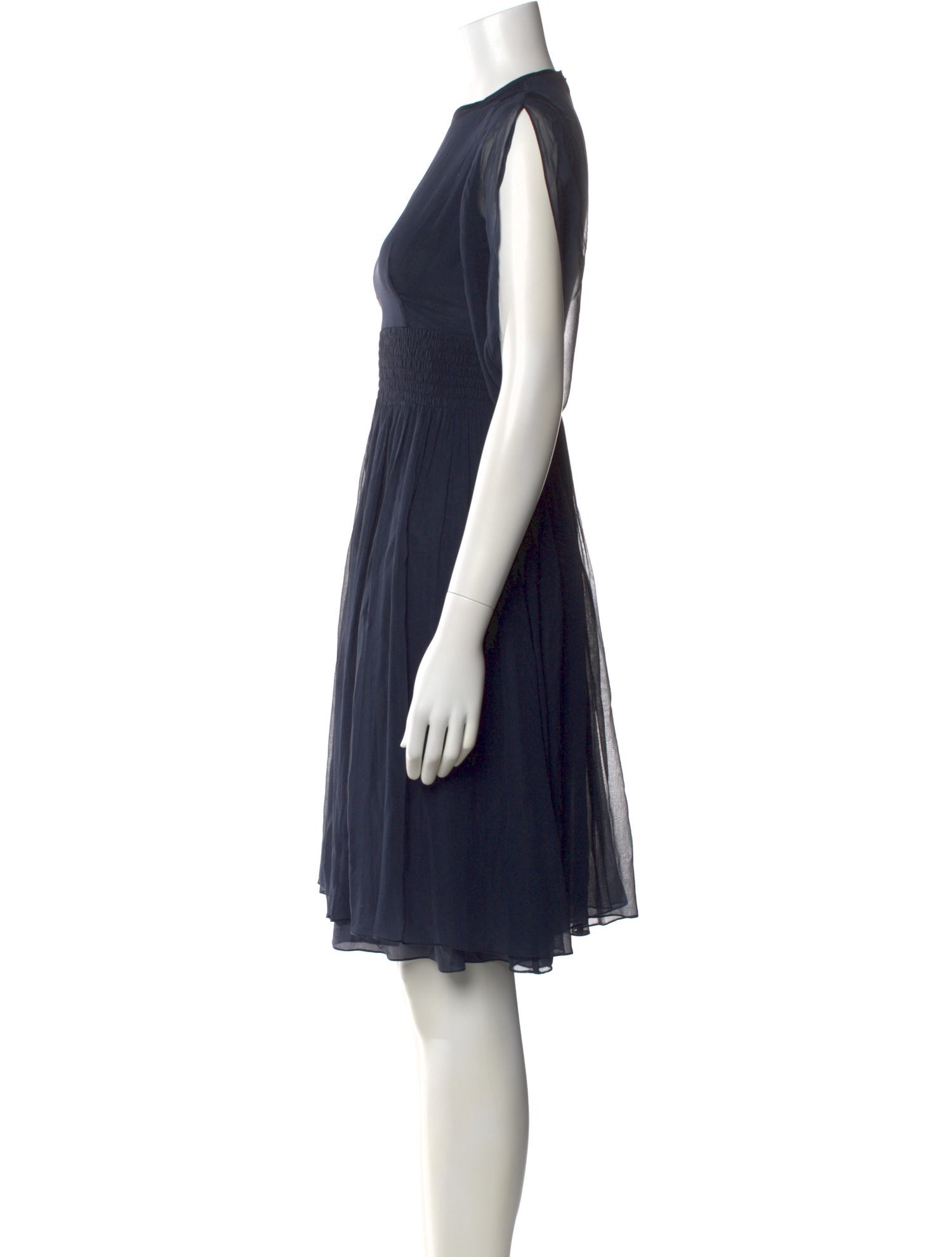 Morgane Le Fay Crew Neck Knee-Length Dress