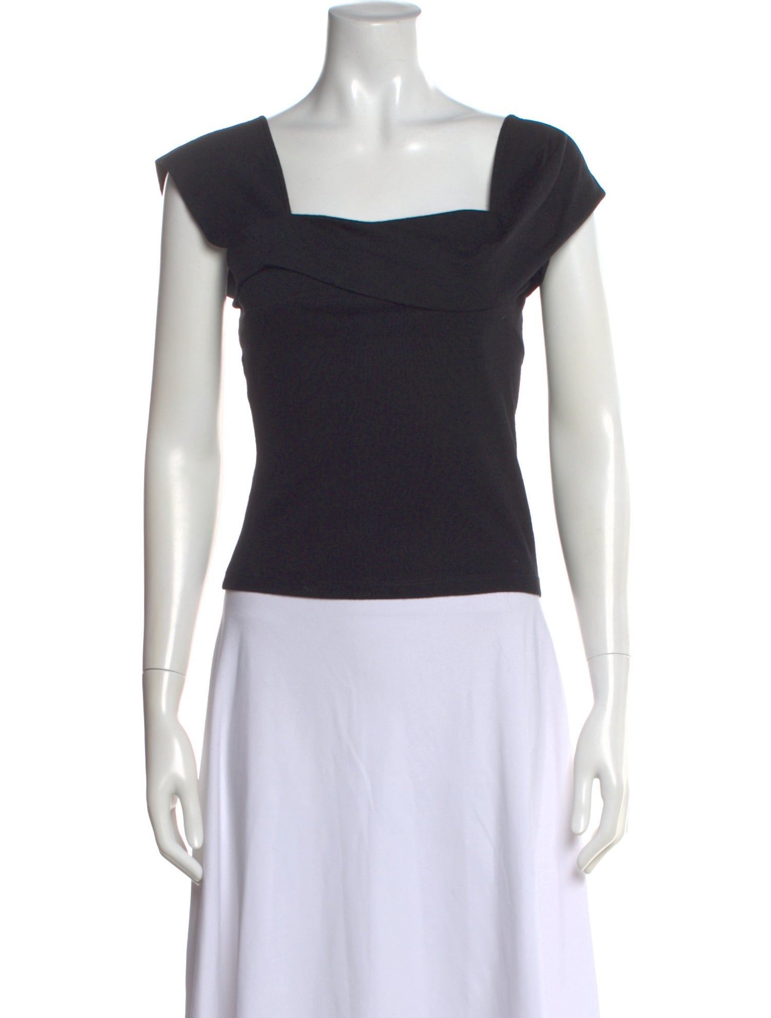 Morgane Le Fay Square Neckline Short Sleeve Top