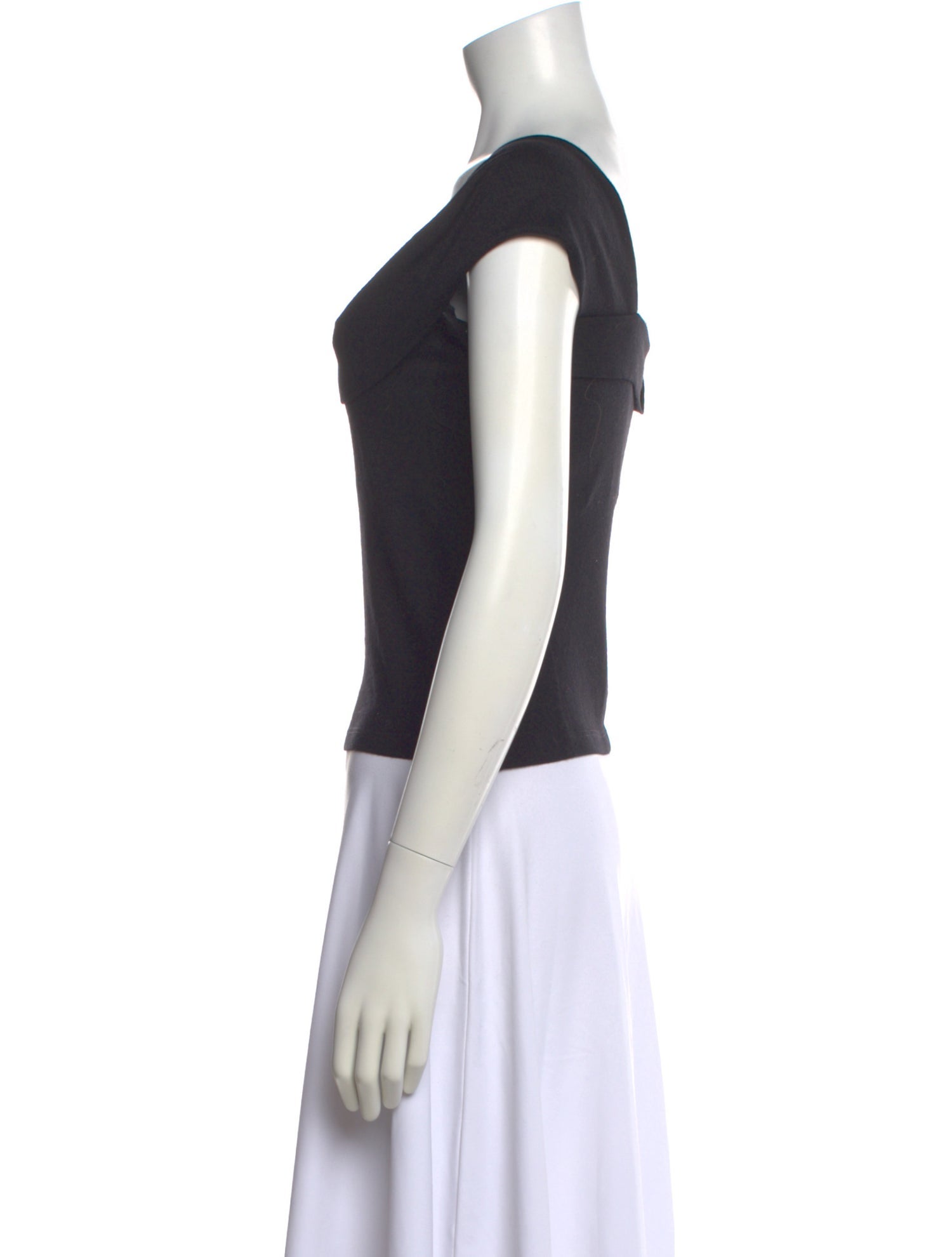 Morgane Le Fay Square Neckline Short Sleeve Top