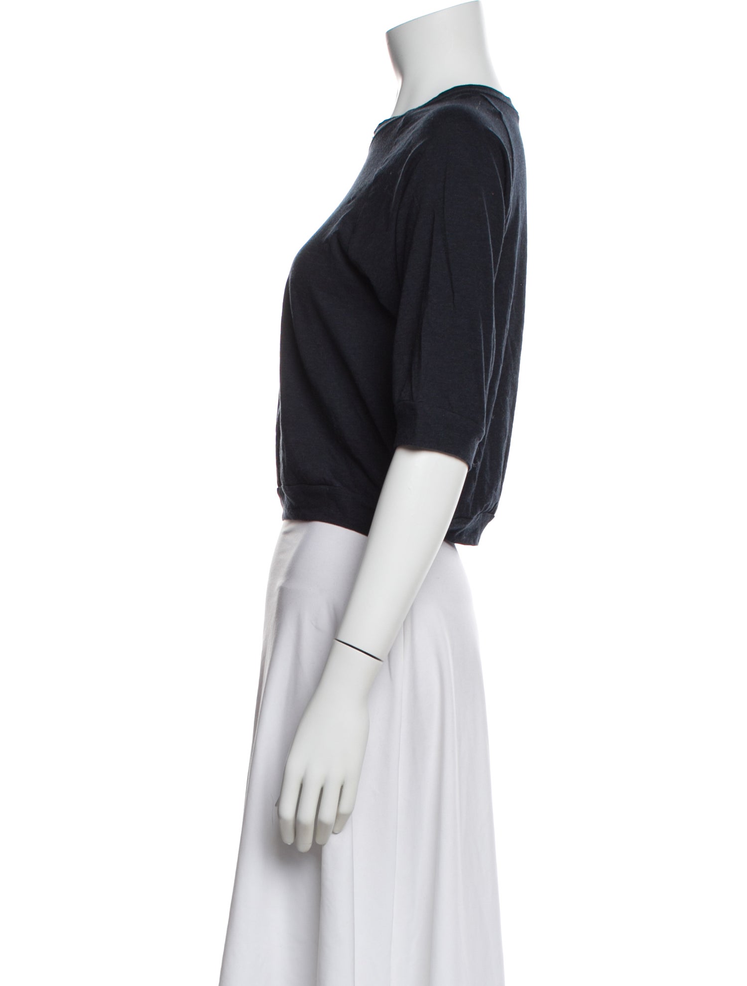Morgane Le Fay Asymmetrical Three-Quarter Sleeve Top