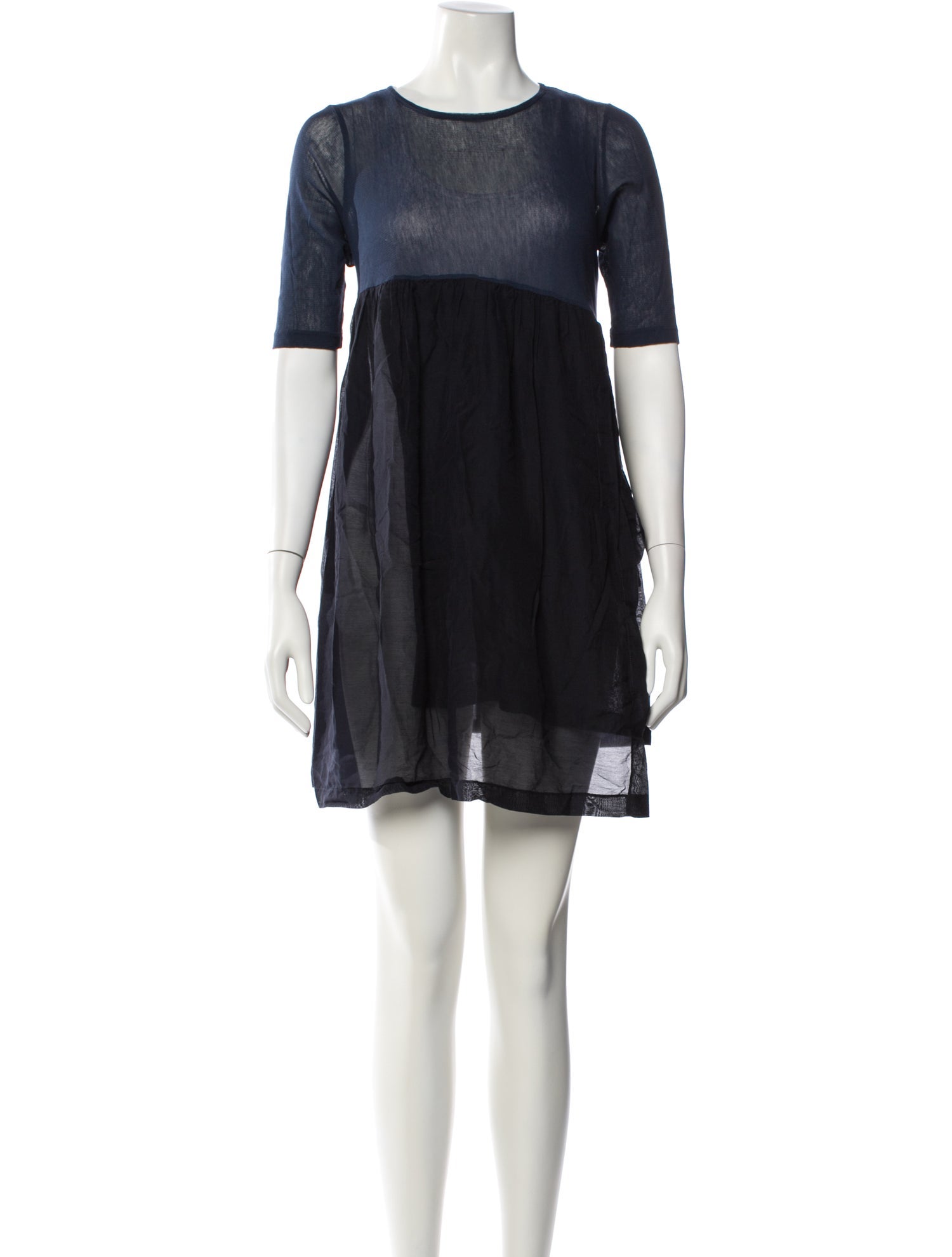 Morgane Le Fay Crew Neck Mini Dress