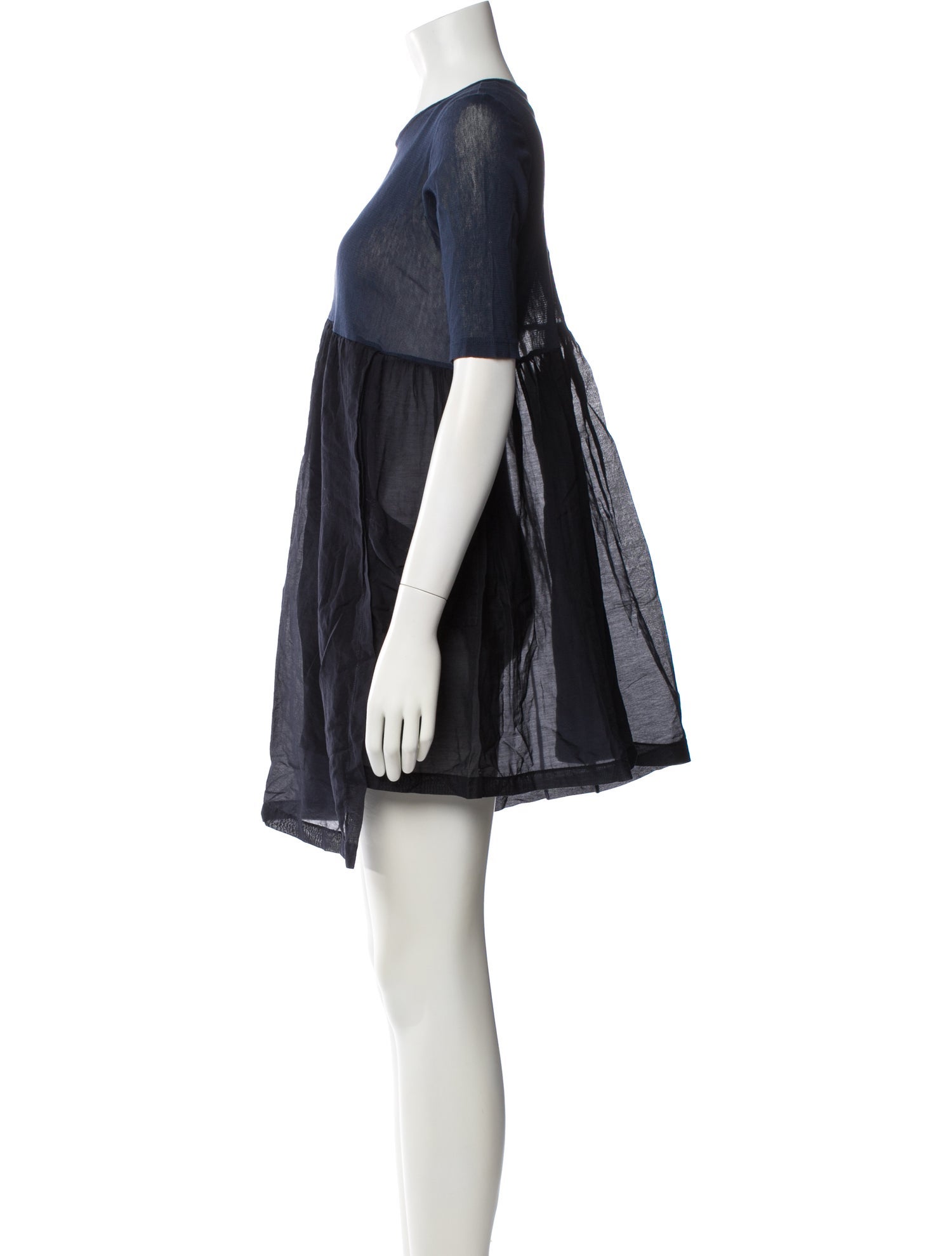 Morgane Le Fay Crew Neck Mini Dress