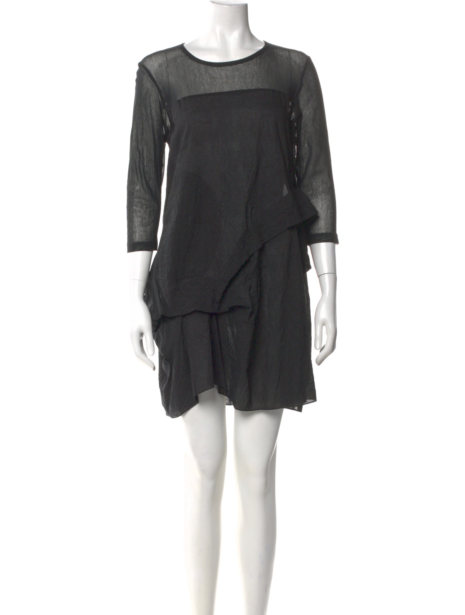 Morgane Le Fay Scoop Neck Mini Dress