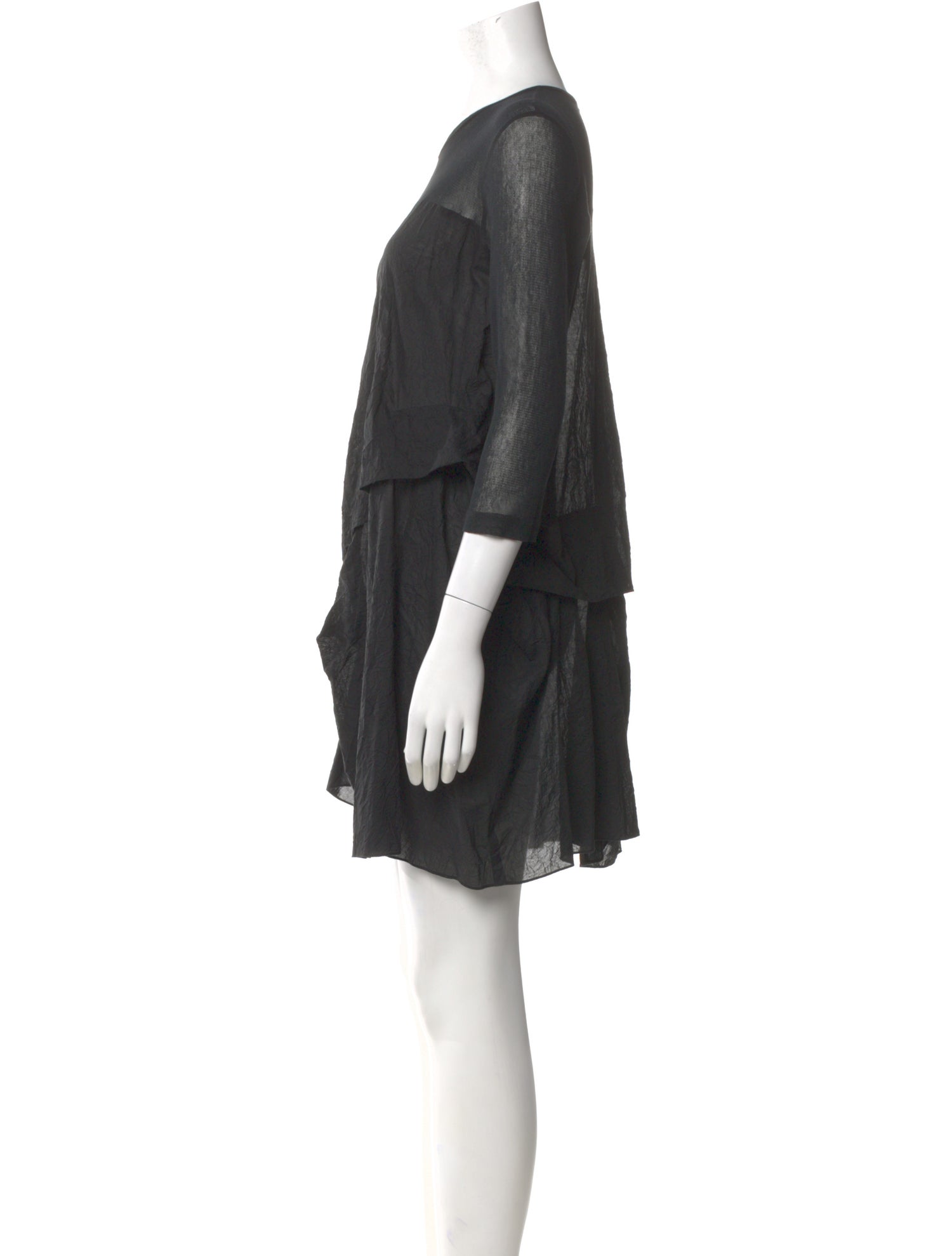 Morgane Le Fay Scoop Neck Mini Dress