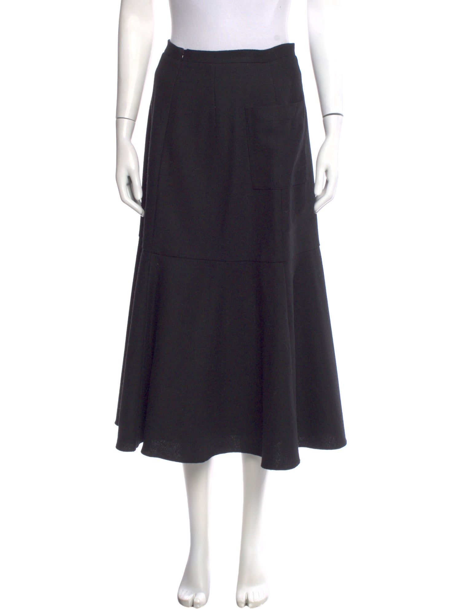 Morgane Le Fay Wool Midi Length Skirt