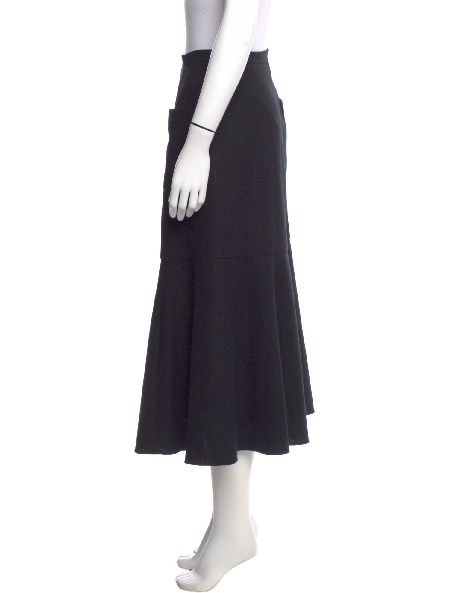 Morgane Le Fay Wool Midi Length Skirt