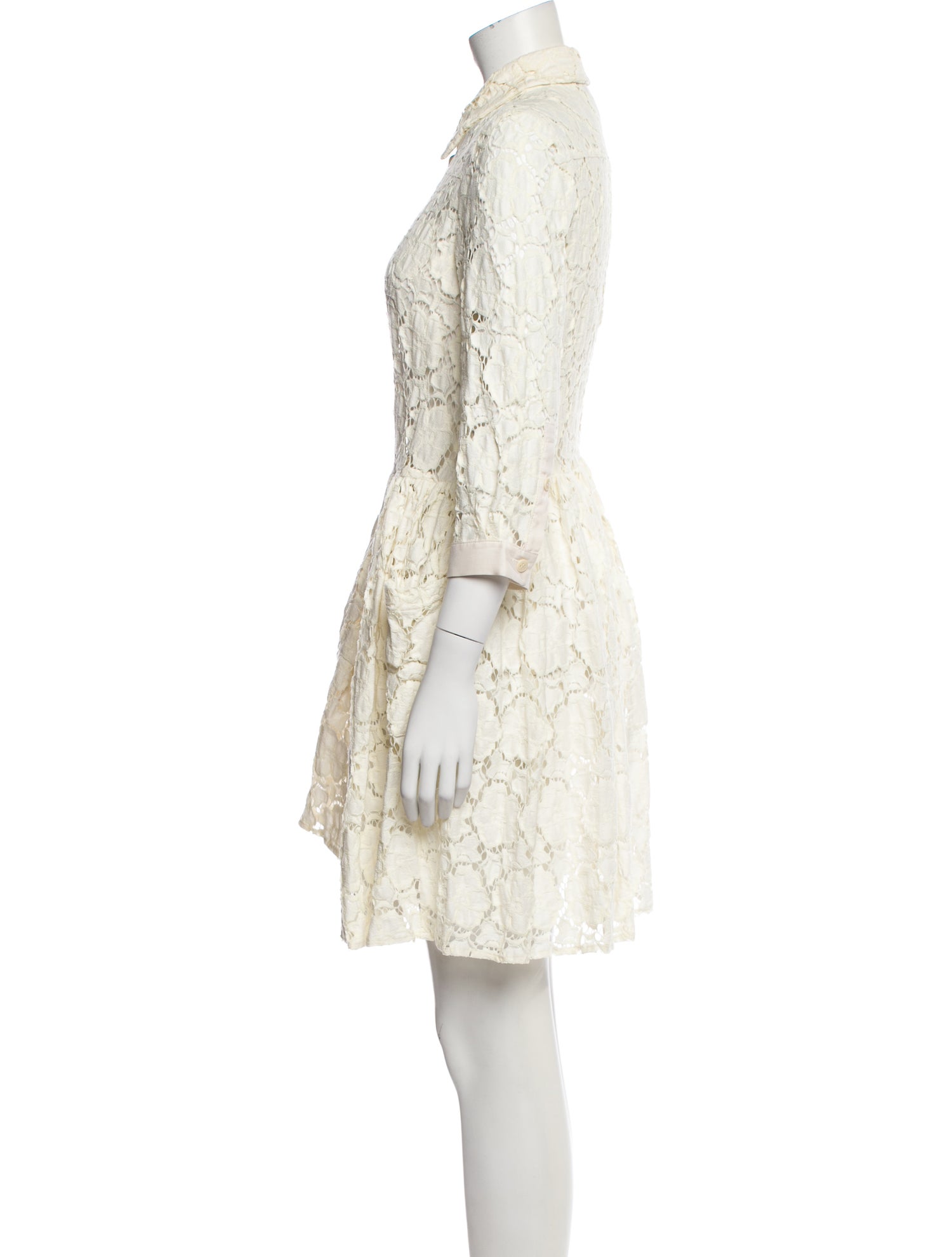 Morgane Le Fay Lace Pattern Knee-Length Dress