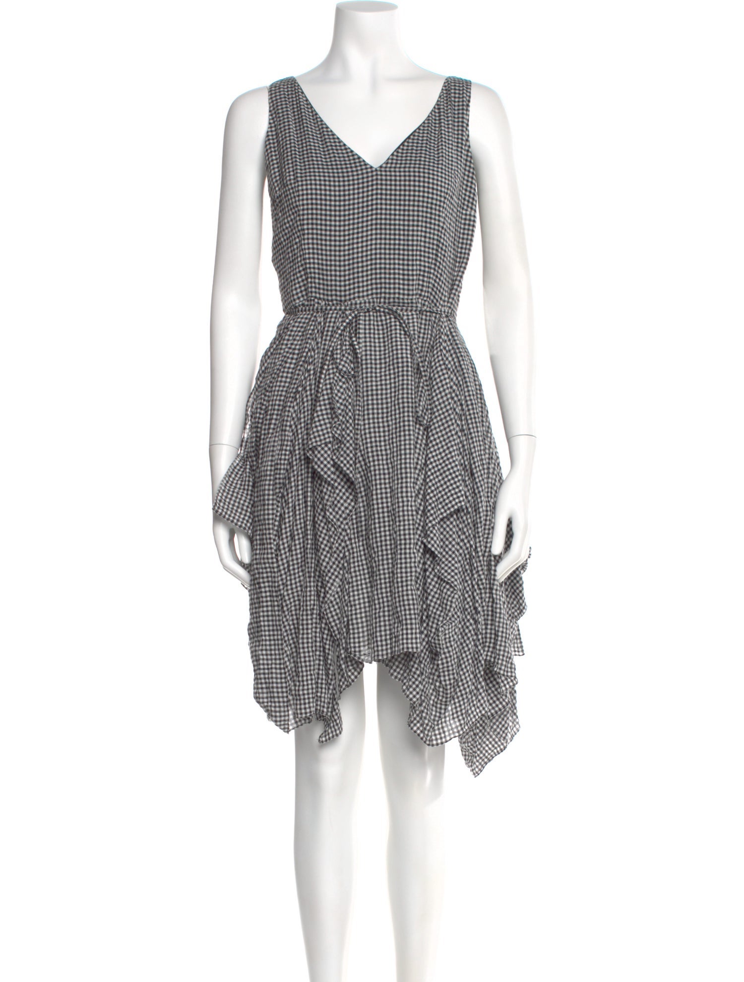 Morgane Le Fay Plaid Print Knee-Length Dress