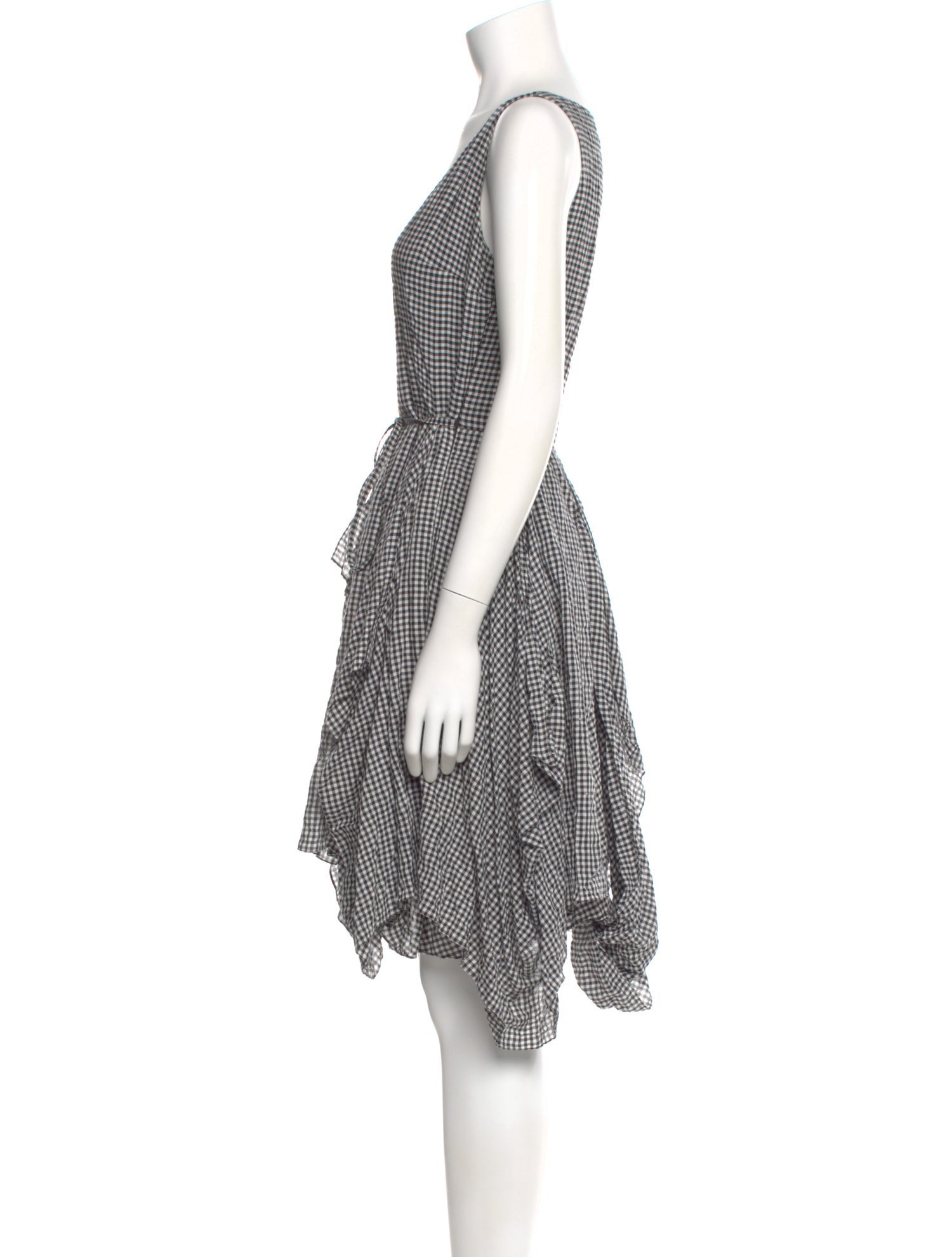 Morgane Le Fay Plaid Print Knee-Length Dress