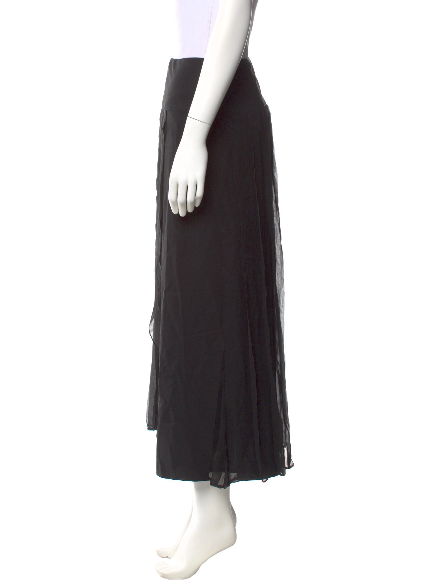 Morgane Le Fay Silk Midi Length Skirt
