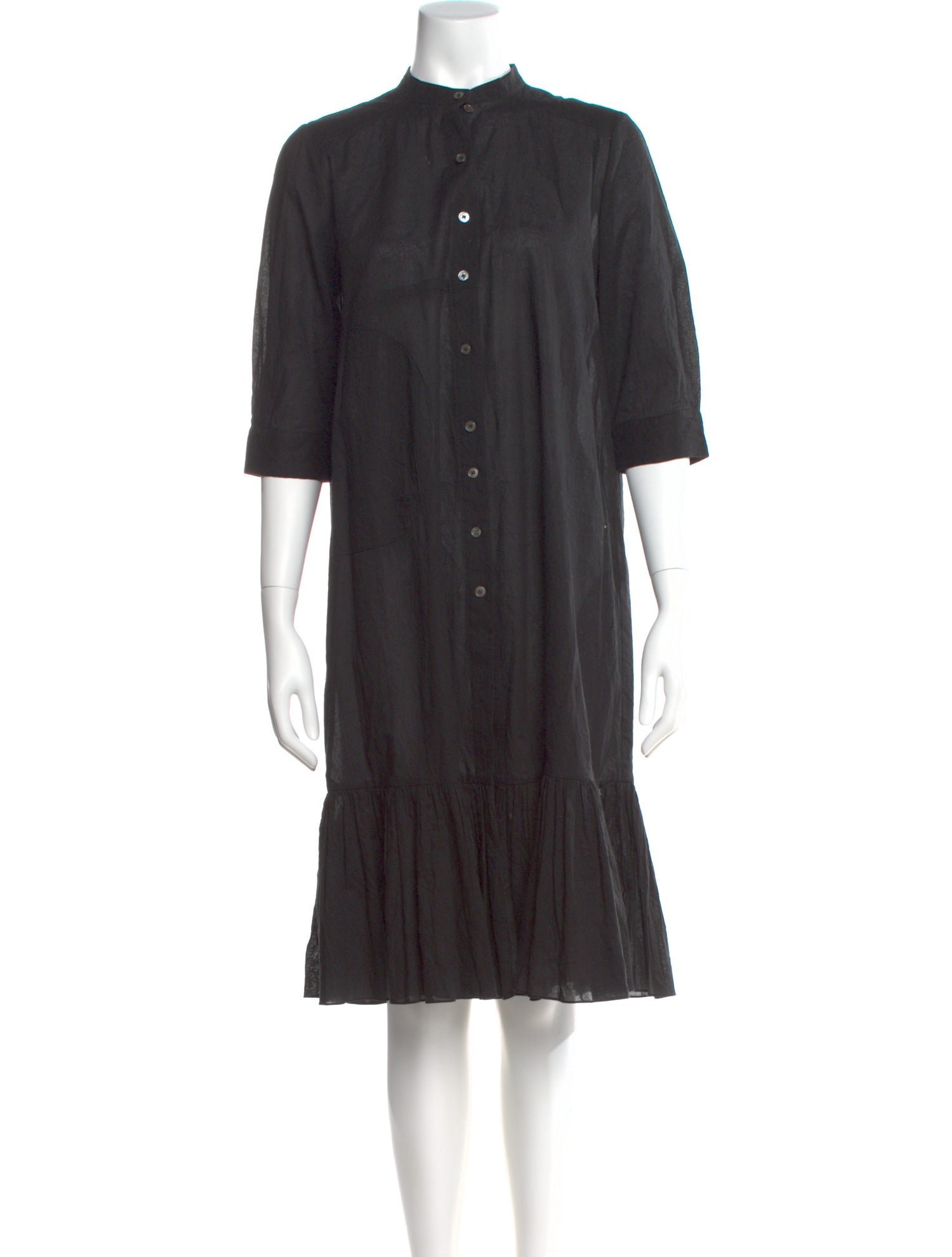 Morgane Le Fay Mock Neck Midi Length Dress