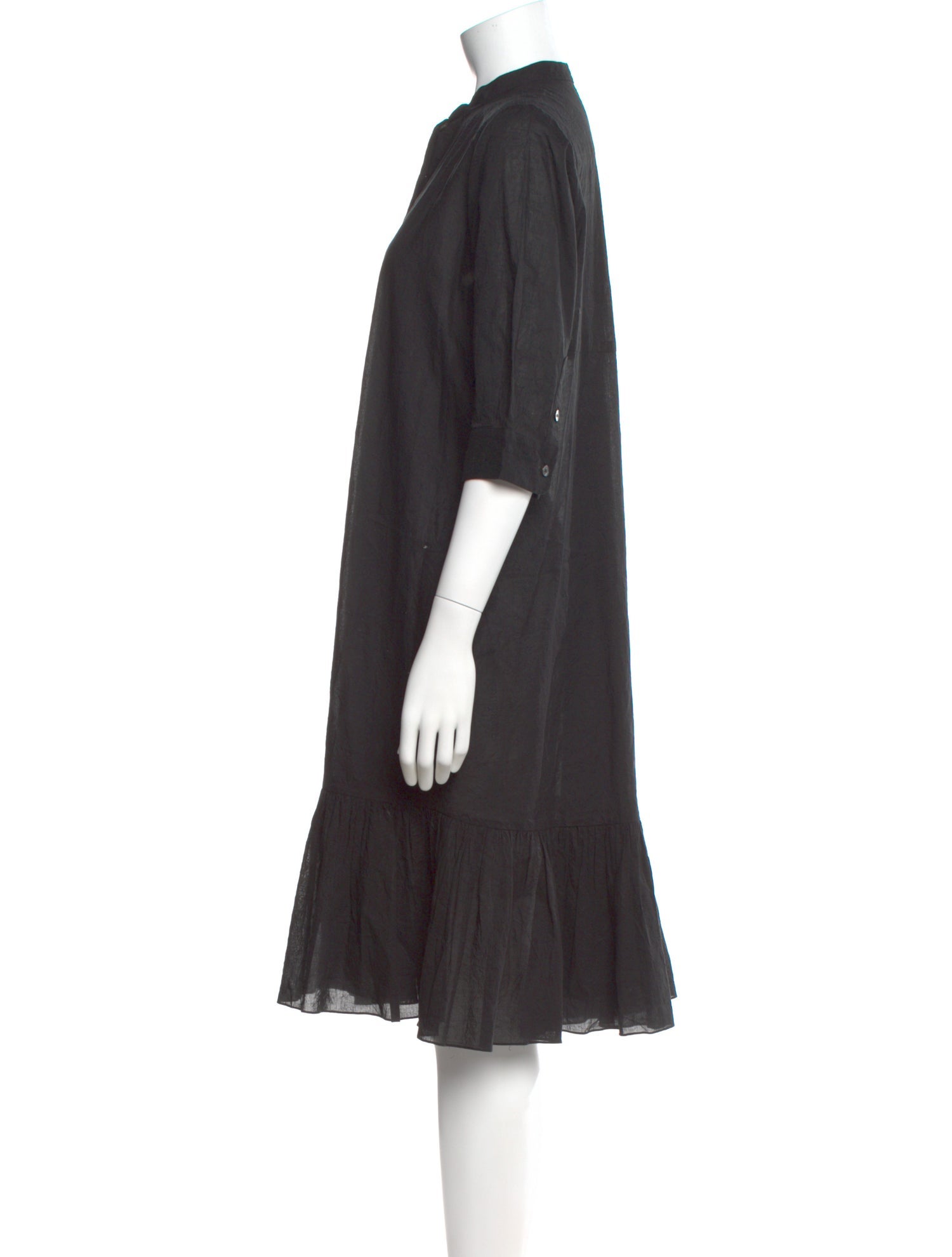 Morgane Le Fay Mock Neck Midi Length Dress