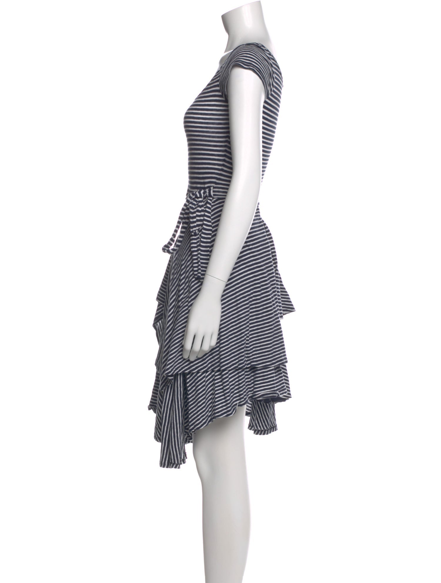 Morgane Le Fay Striped Mini Dress