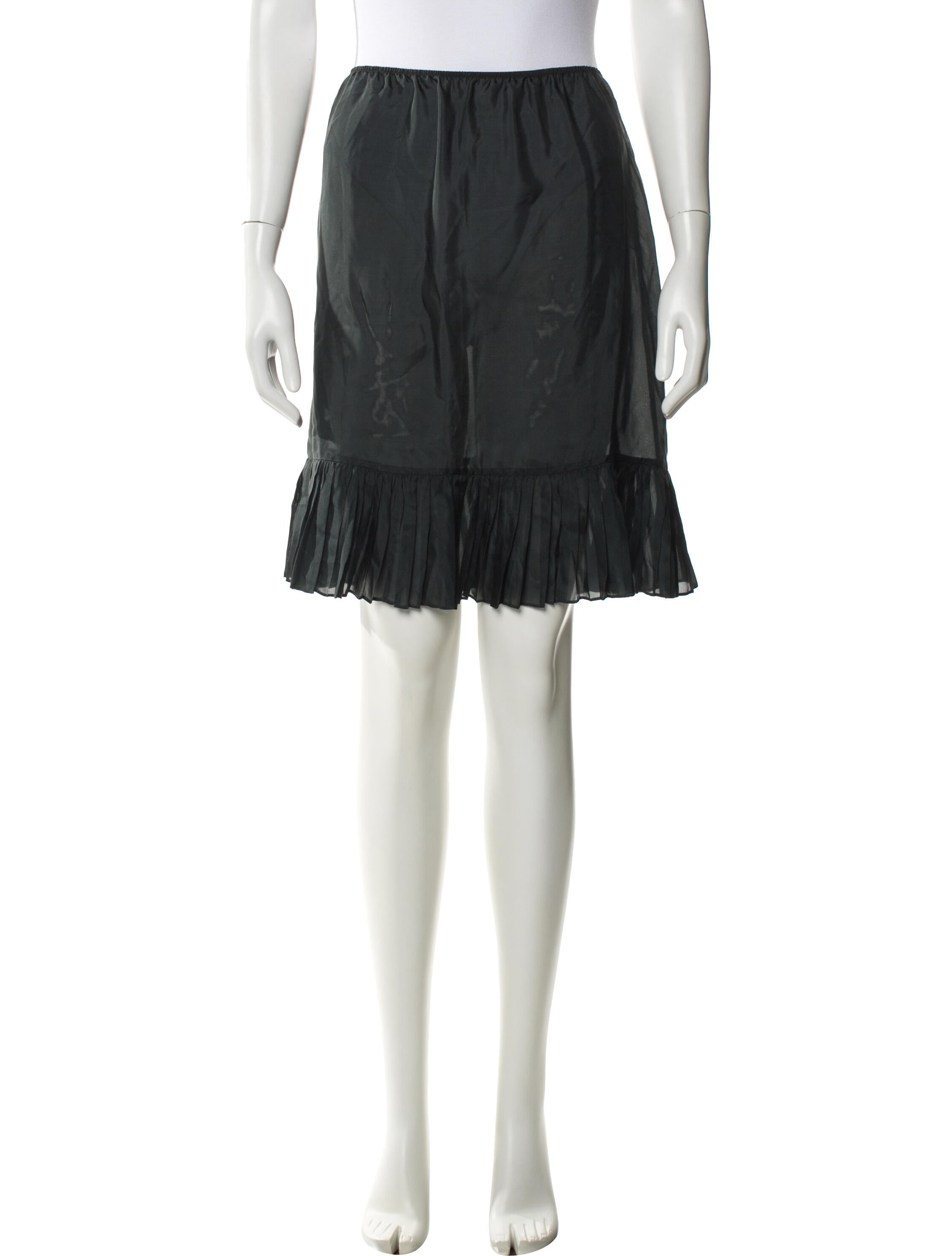 Morgane Le Fay Silk Knee-Length Skirt