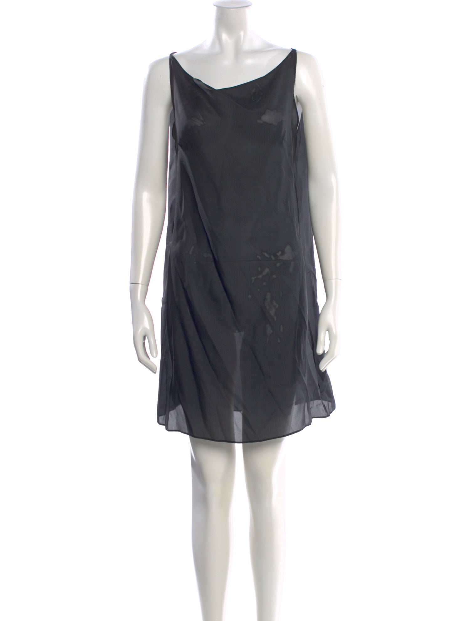 Morgane Le Fay Cowl Neck Mini Dress