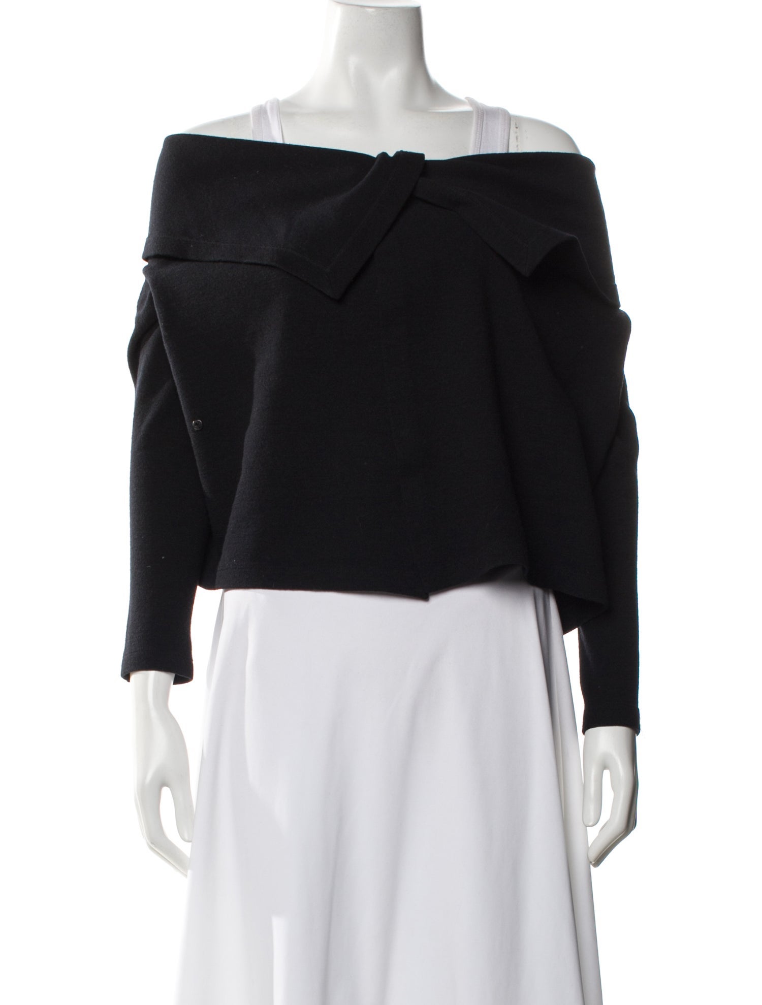 Morgane Le Fay Wool Off-The-Shoulder Sweater