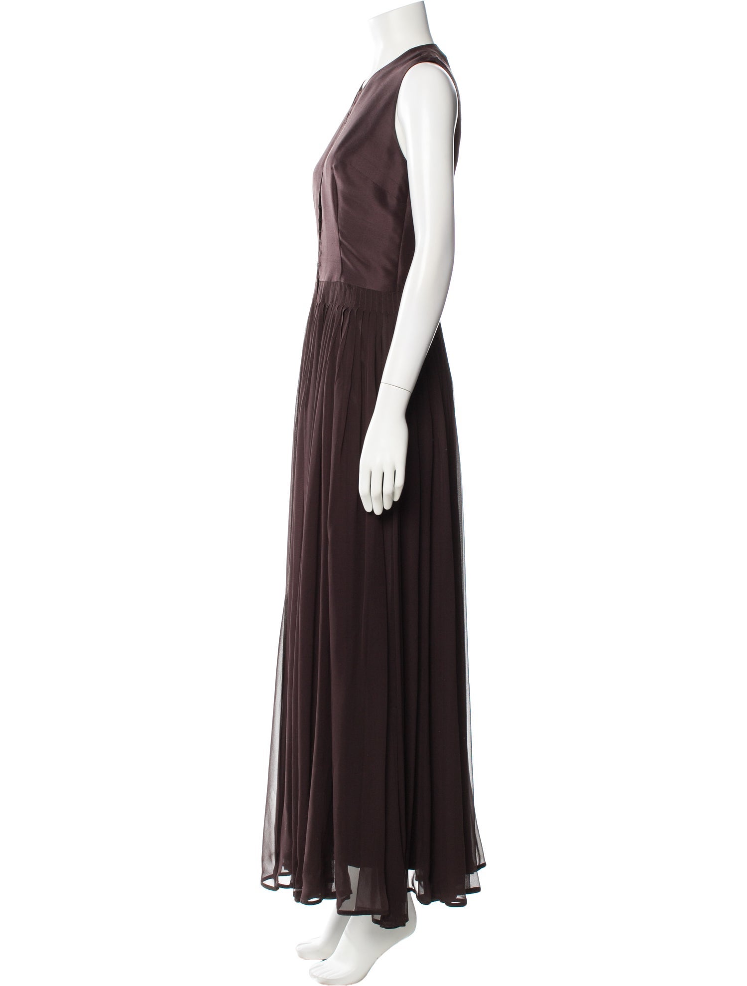 Morgane Le Fay Silk Pleated Accents Dress Set