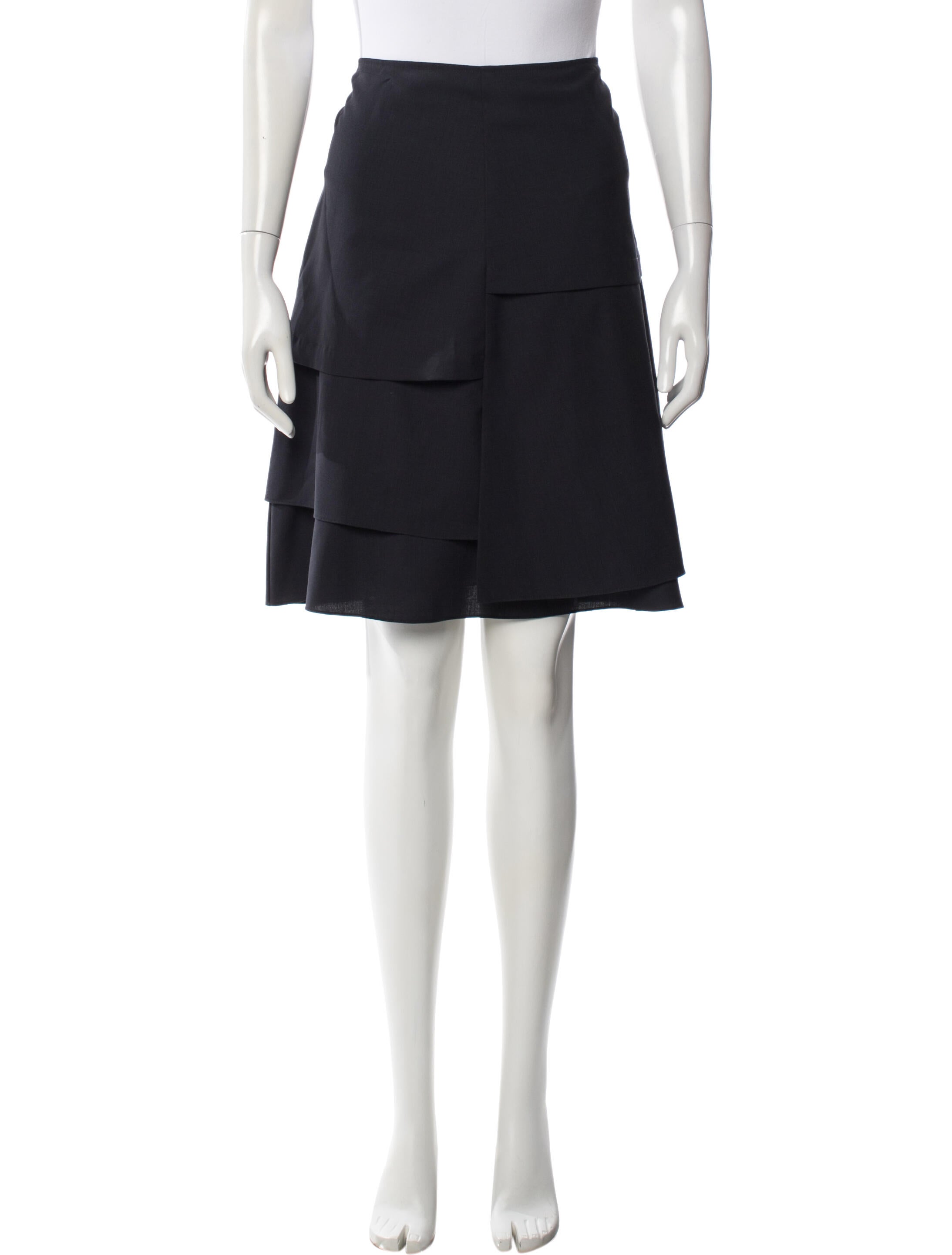 Morgane Le Fay Wool Knee-Length Skirt