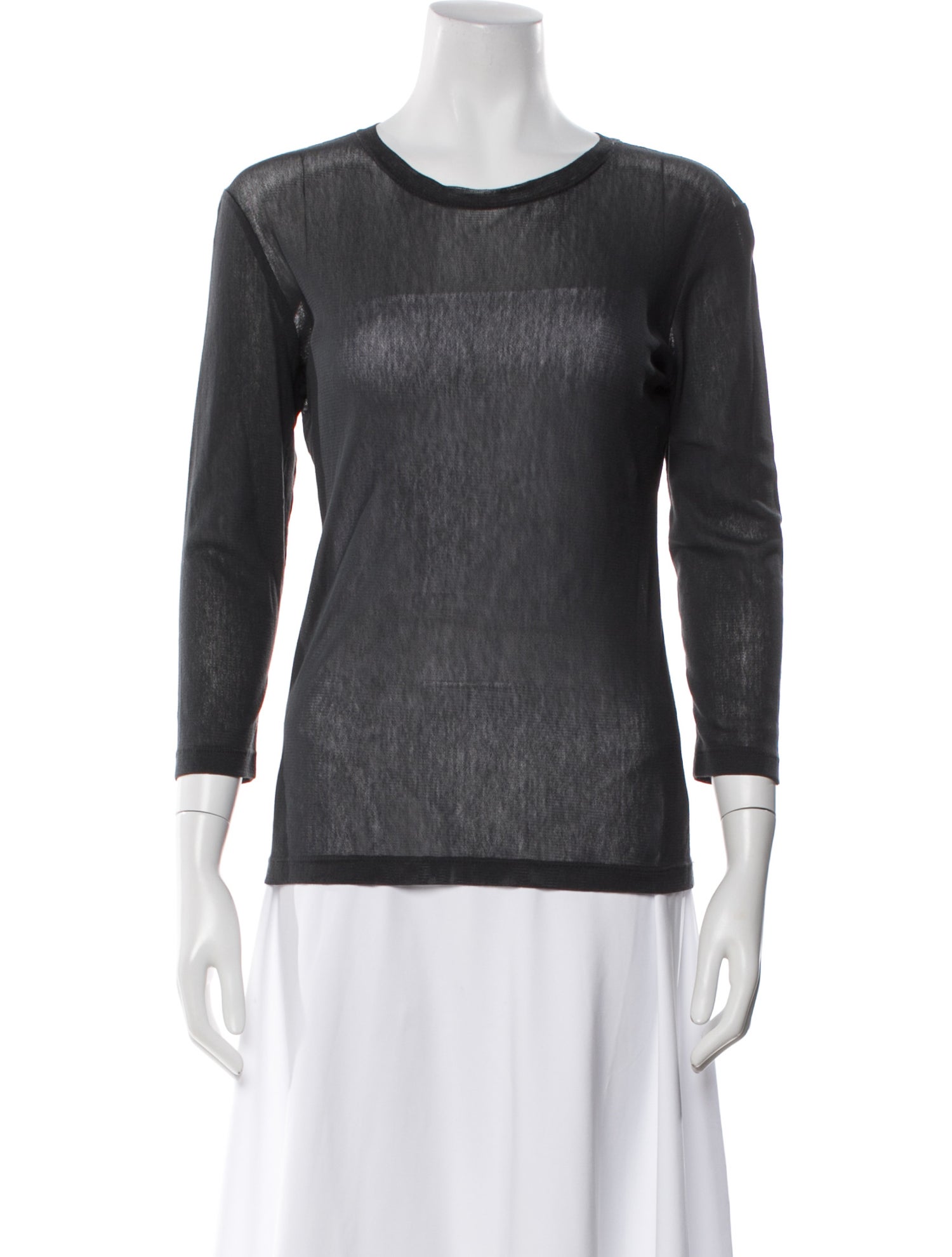 Morgane Le Fay Crew Neck Three-Quarter Sleeve Top w/ Tags