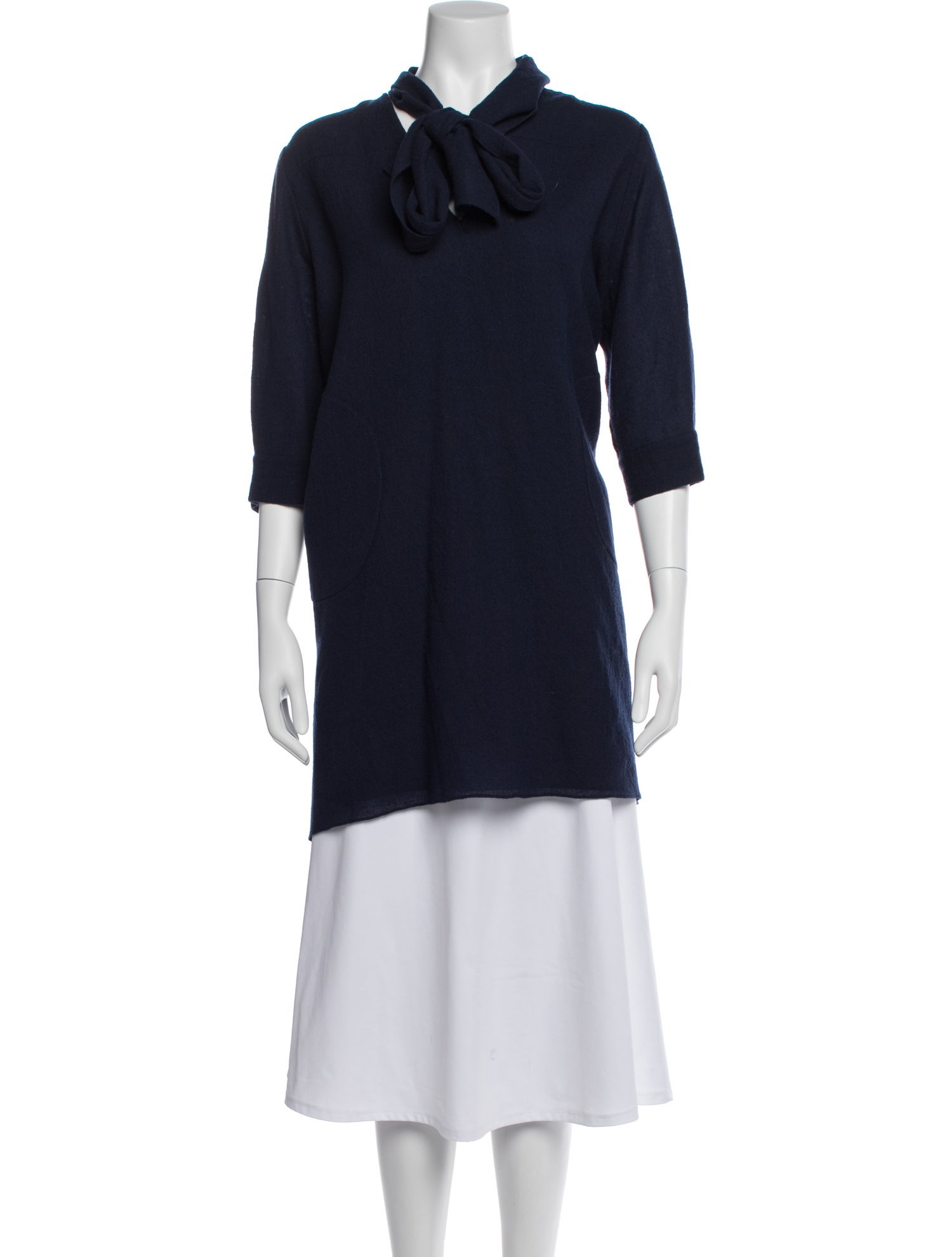 Morgane Le Fay Wool Tie Neck Top