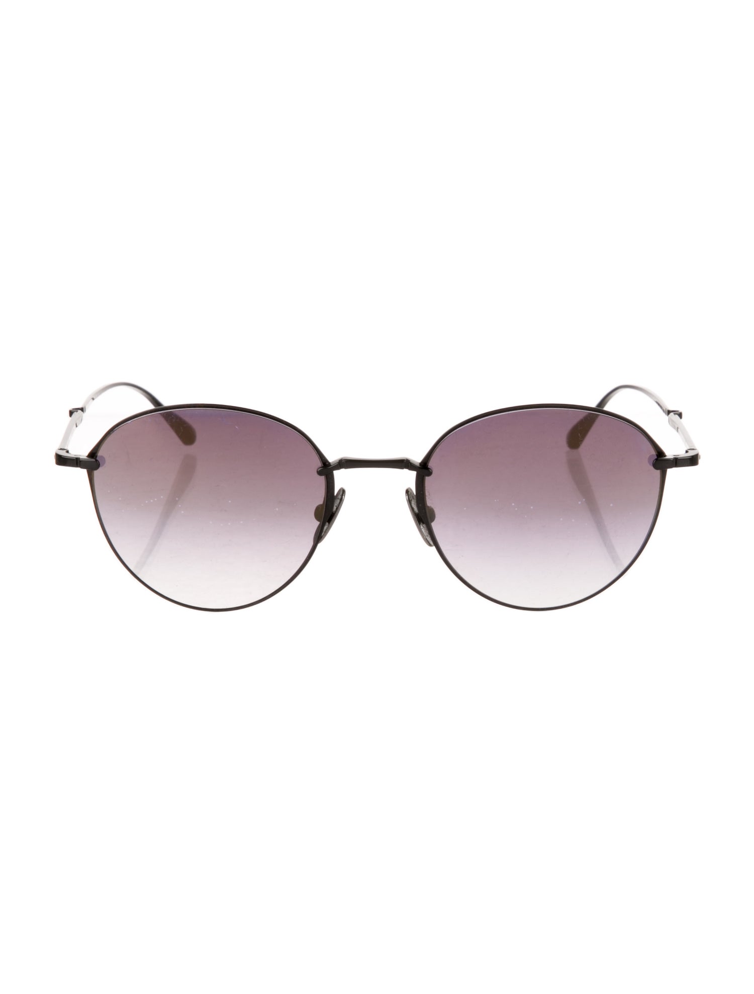 Mr. Leight Round Gradient Sunglasses