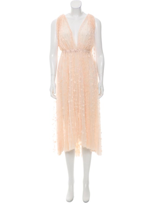 Maria Lucia Hohan Embroidered Tulle Dress w/ Tags