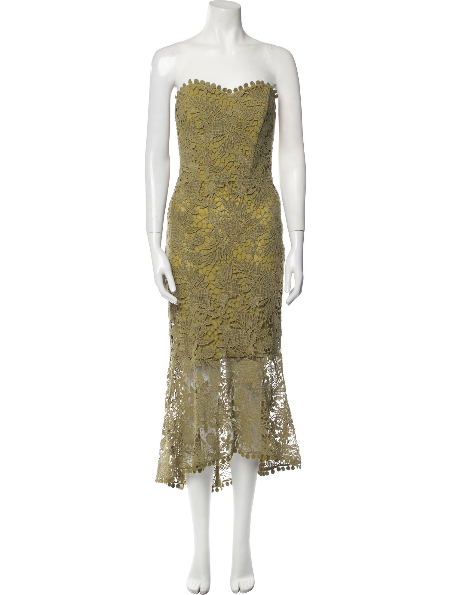Maria Lucia Hohan Lace Pattern Midi Length Dress