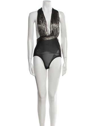 Maria Lucia Hohan Silk V-Neck Bodysuit