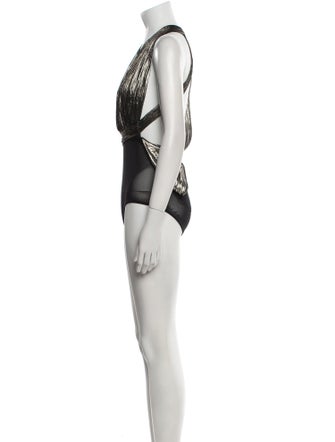 Maria Lucia Hohan Silk V-Neck Bodysuit